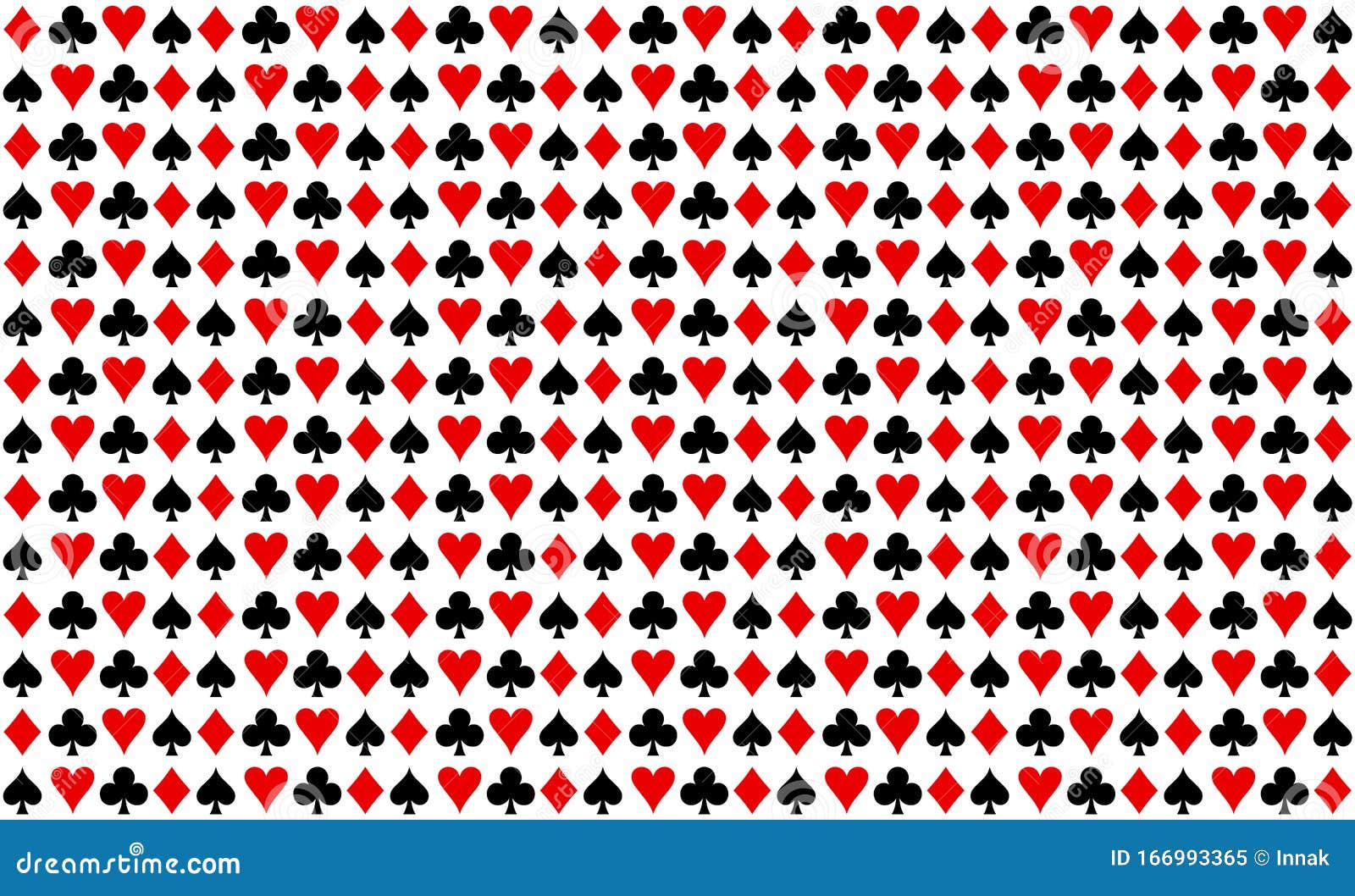 Pattern Texture Repeating Seamless Black Red White Background. Game,  Playing Cards. Wallpaper, Fabric Stock Vector - Illustration of logo,  blackjack: 166993365