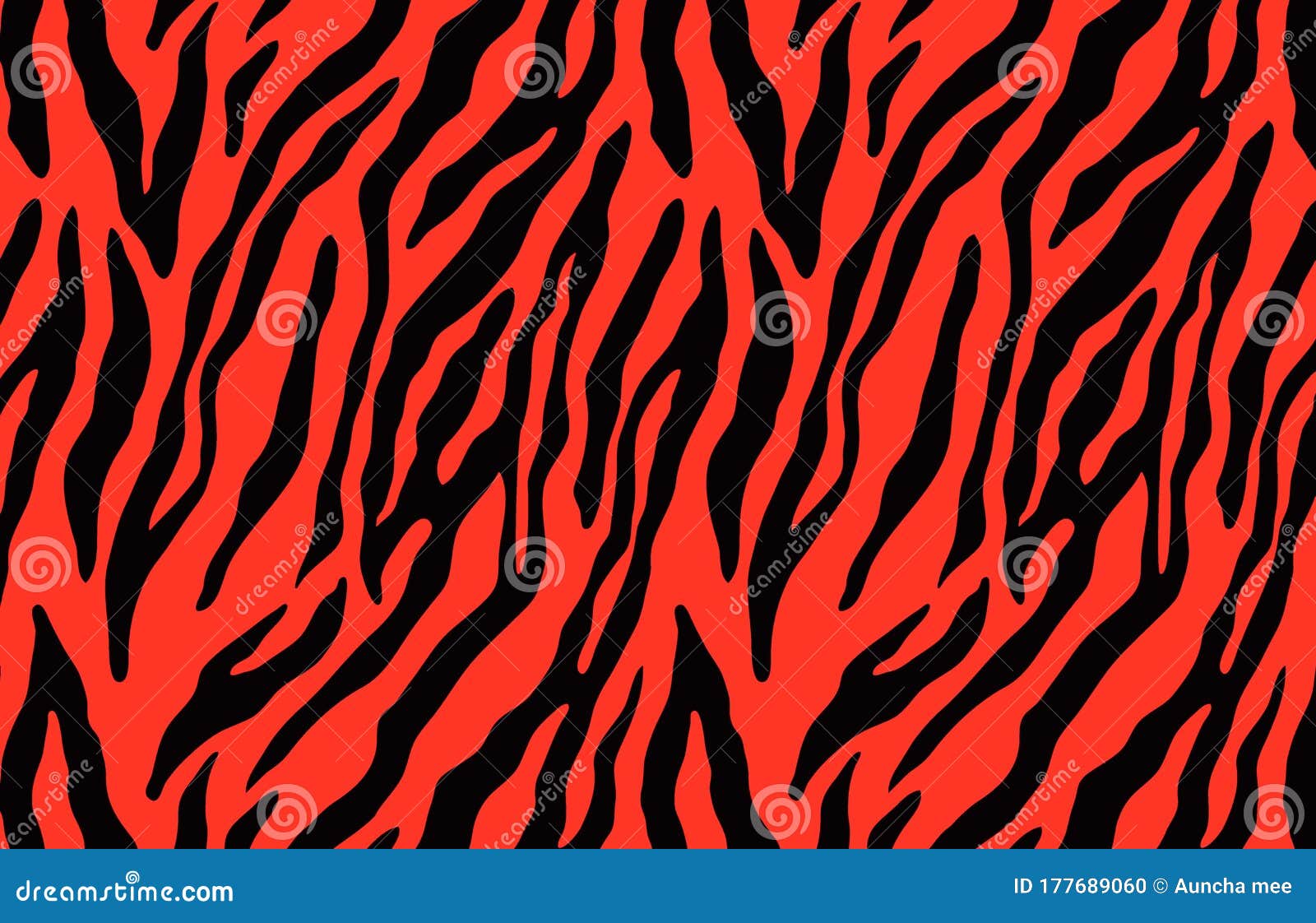 Pattern Texture Tiger Red Strip Repeated Seamless Black Jungle Safari ...