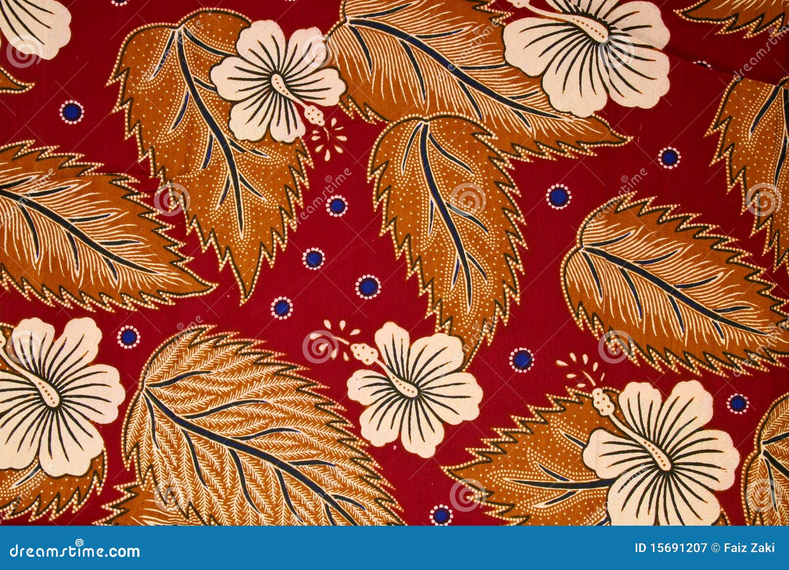 Pattern On Traditional Batik Sarong Stock Image Image of 