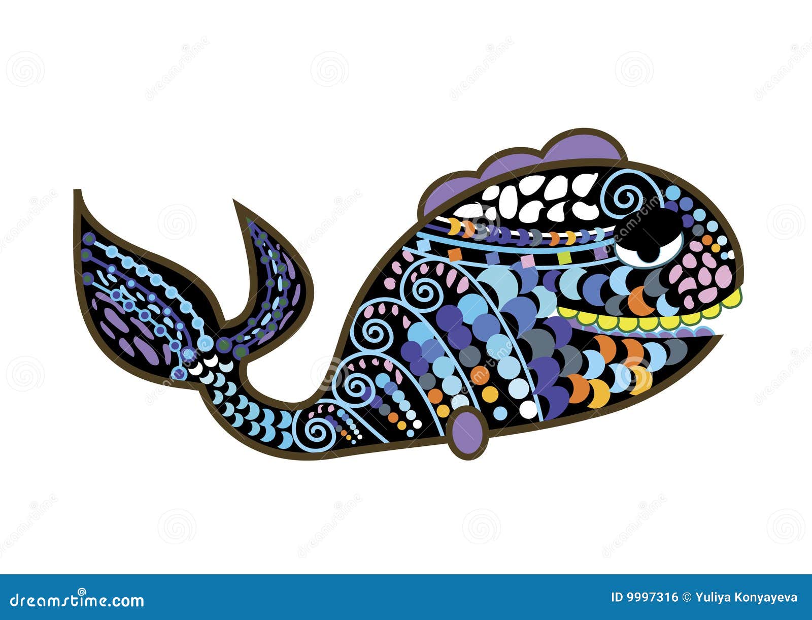 Patterned Fish Stock Illustrations 725 Patterned Fish Stock