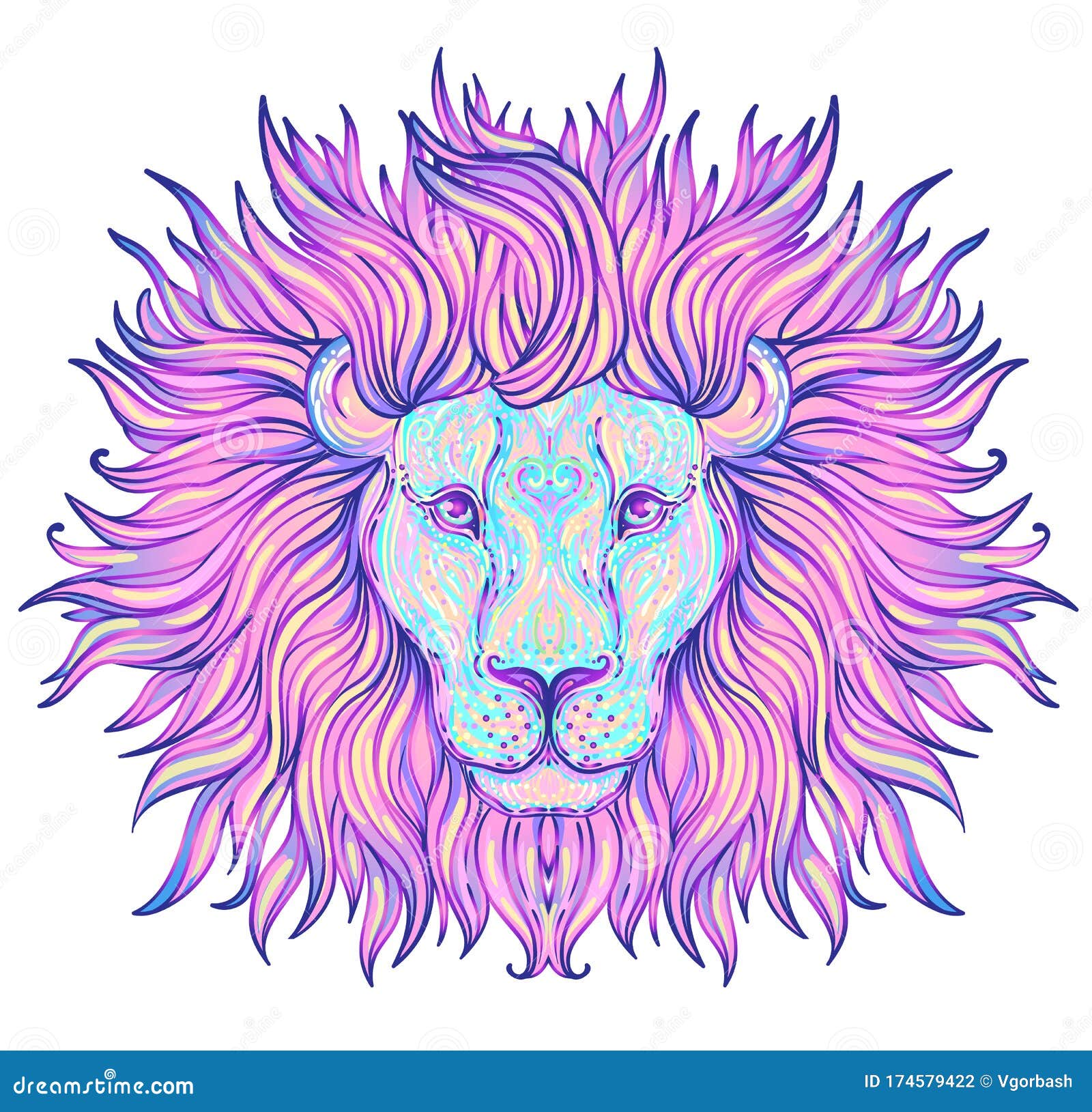 Fierce Lion Tattoo  Lion  Sticker  TeePublic