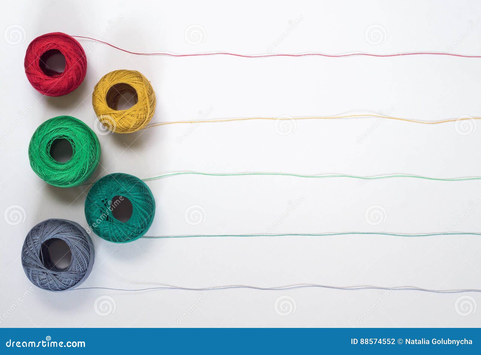 Patterns from Multicolored Threads with Tangles Stock Photo Image of