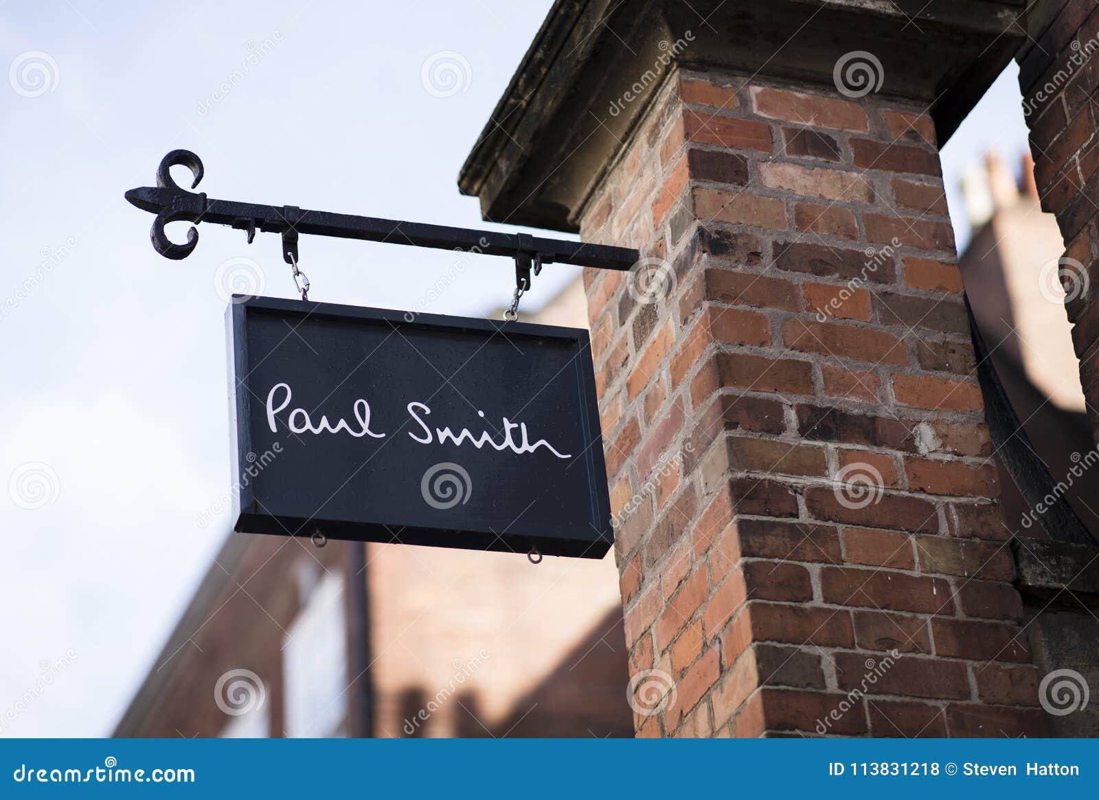 Paul Smith Sign In The City Centre, Nottingham Editorial Image ...