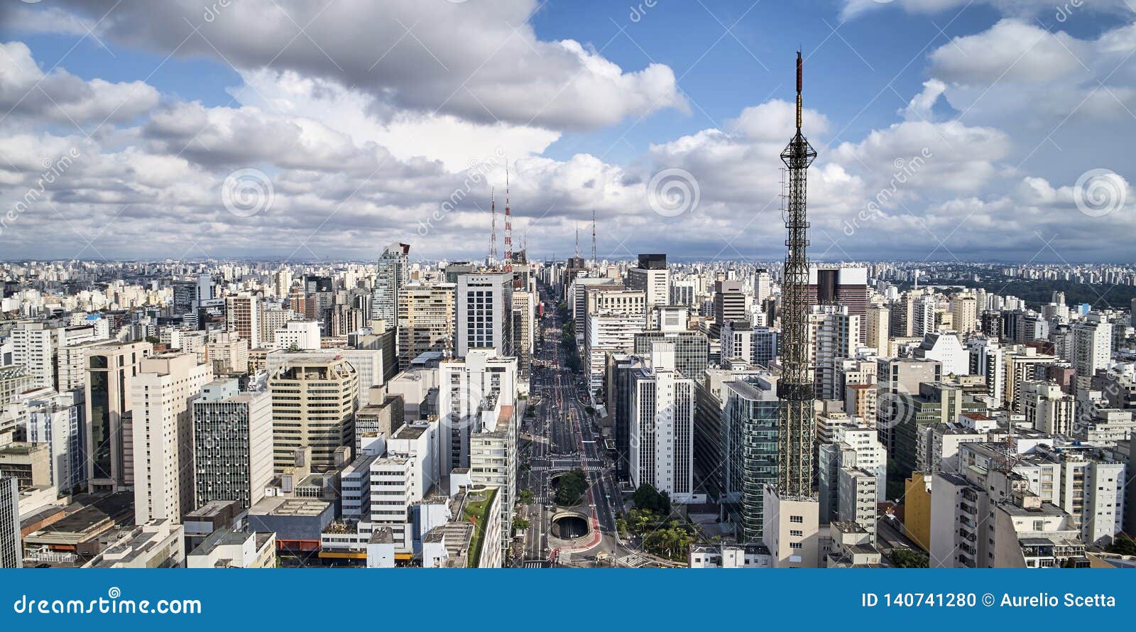 avenida paulista in sao paulo city, brazil