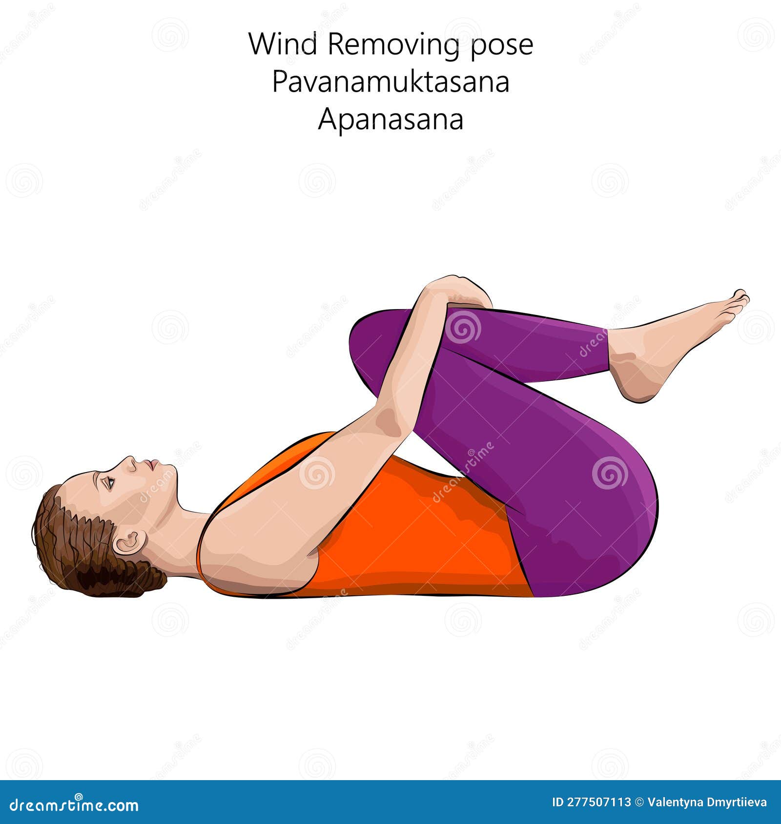 Man doing pawanmuktasana or half wind release pose