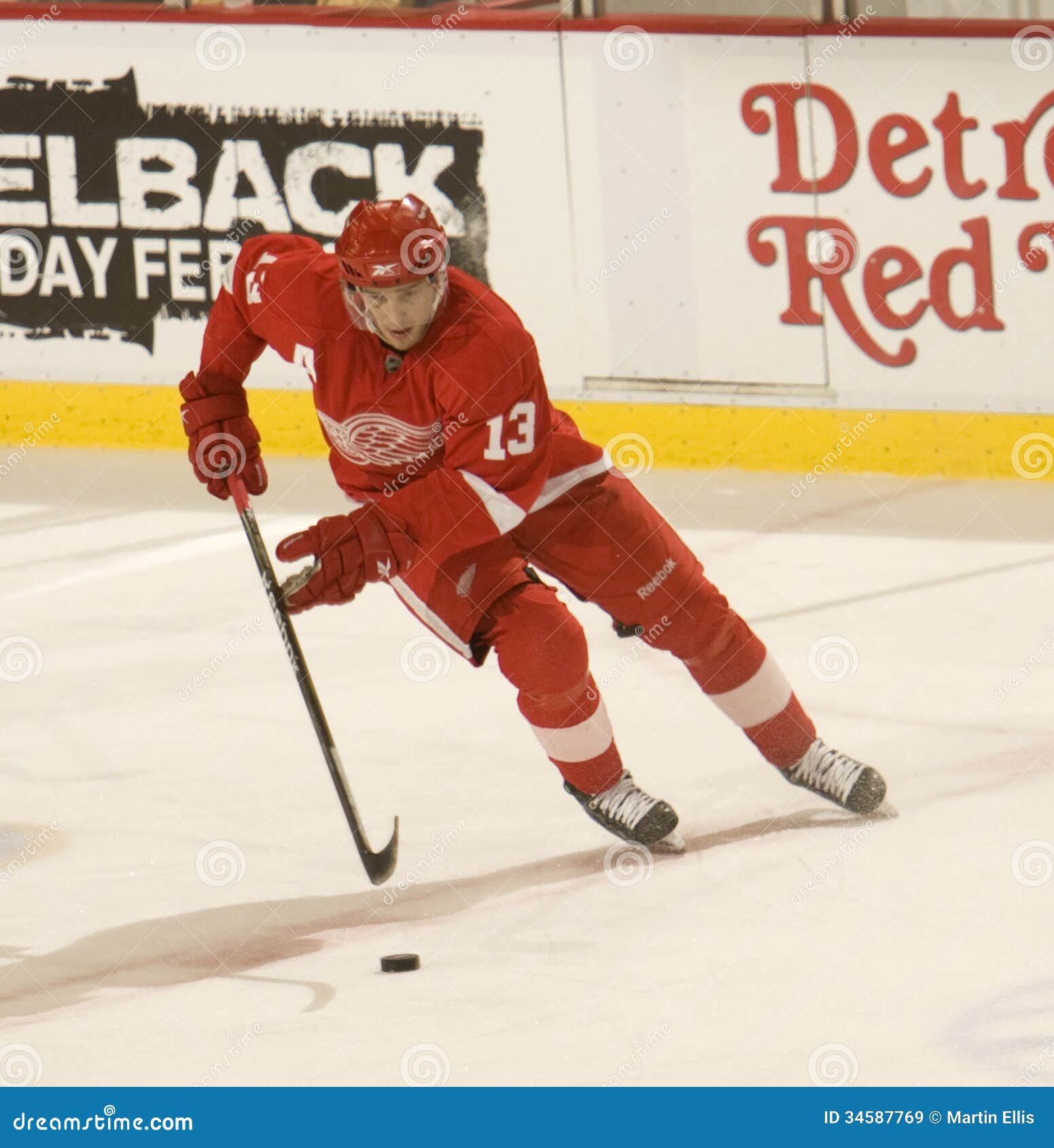 Pavel Datsyuk Van De Detroit Red Wings Redactionele Stock Afbeelding