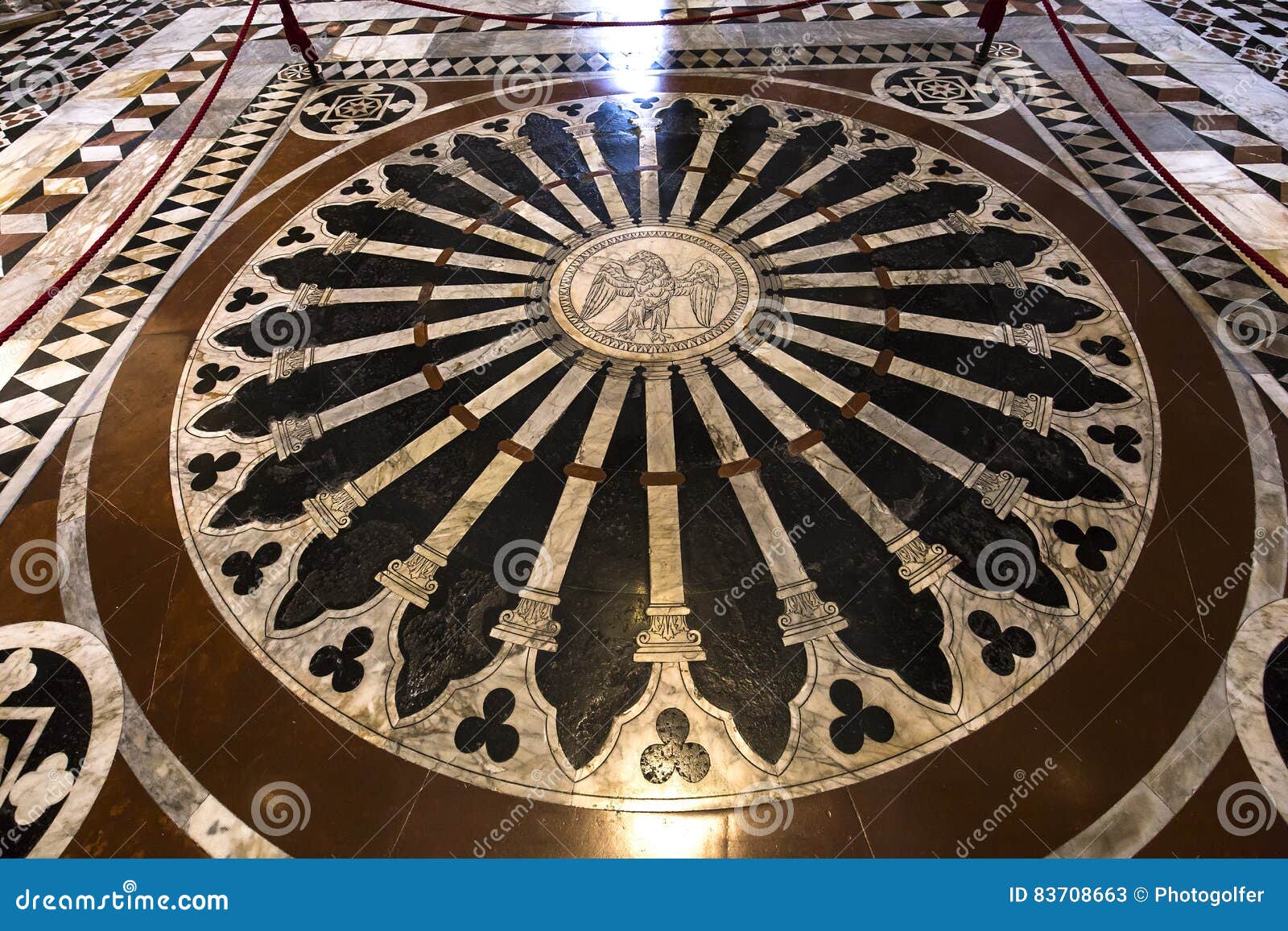 The Pavement Of Siena Cathedral Siena Italy Editorial Stock