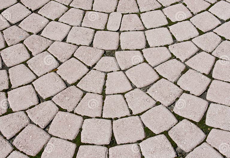 Pavers in Fan Shaped Layout Stock Image Image of curved, walkway 3270863