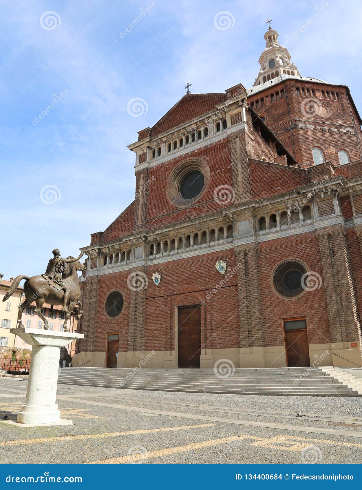 Pavia Cathedral Also Called Duomo in Italian Language Stock Photo ...