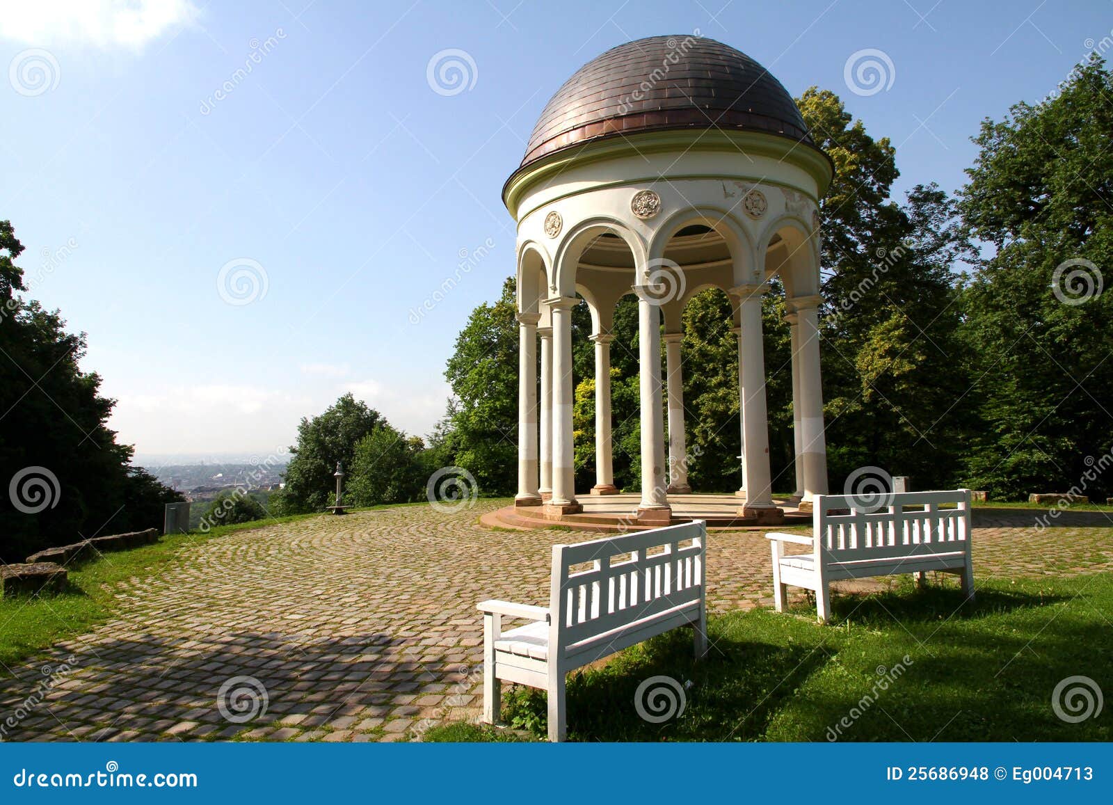 pavillion (monopteros) on top of nero-hill