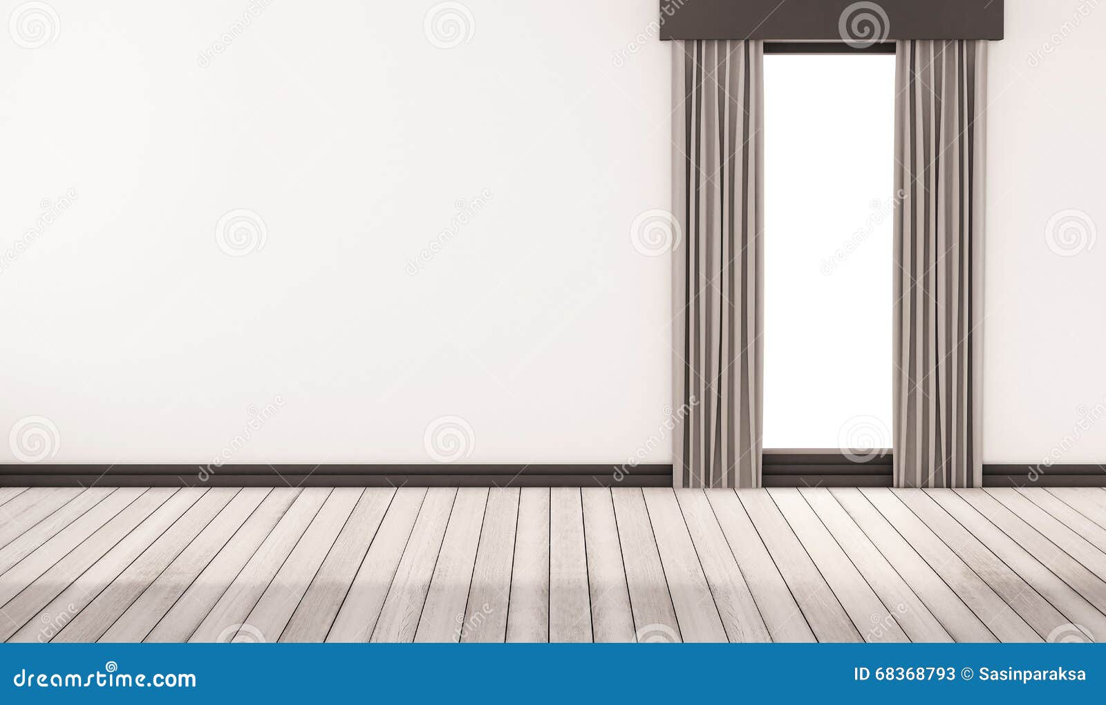 Tende bianche e pavimento di legno fotografia stock immagine ...