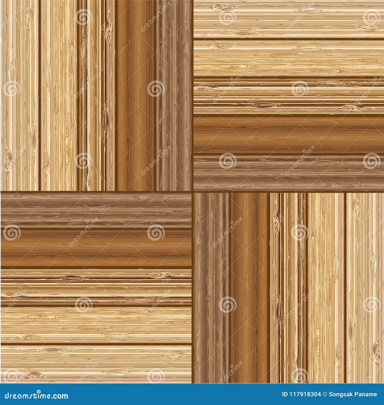 Pavimento di parquet di legno con i modelli naturali illustrazione ... Modelli di parquet