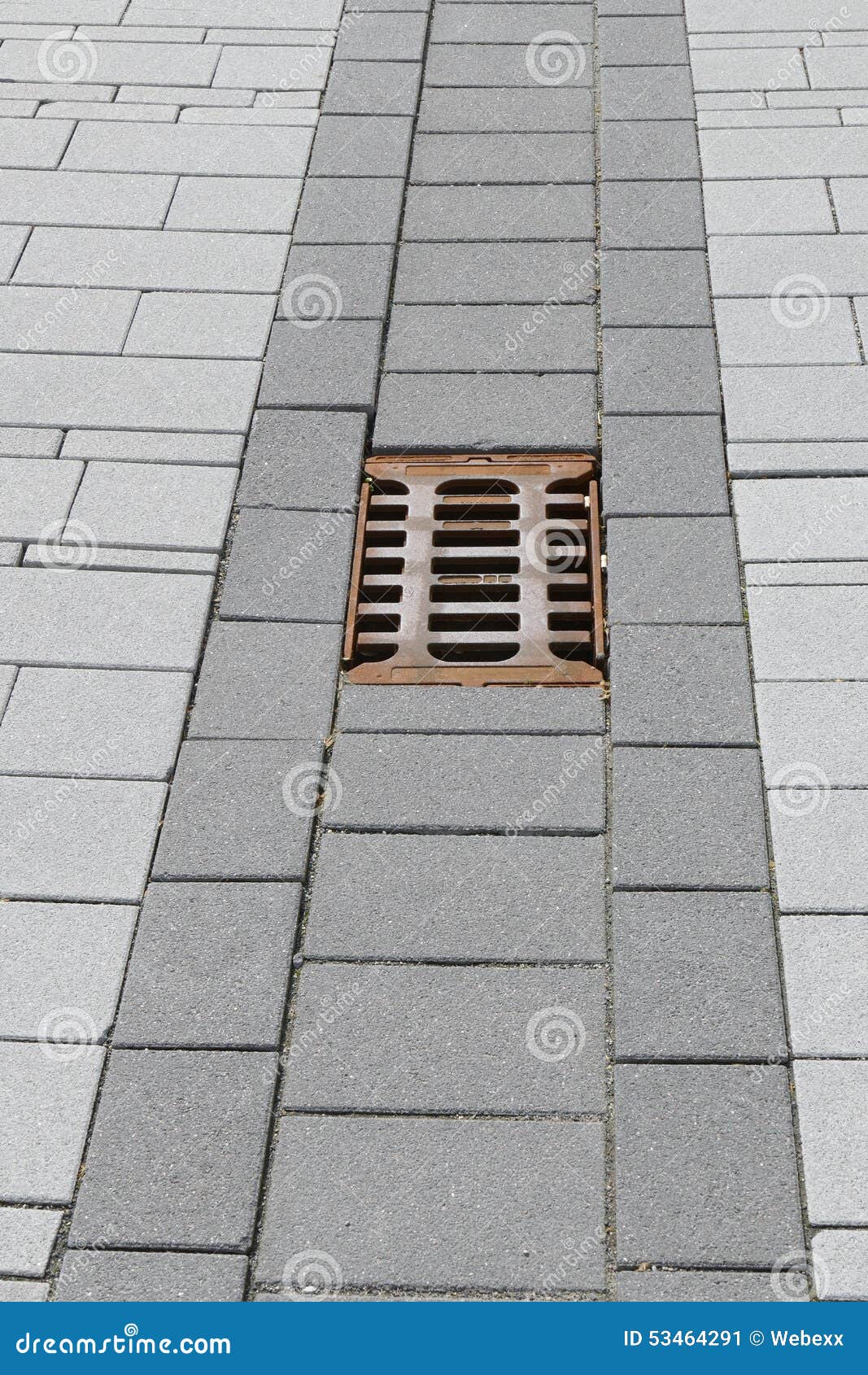 Paving groove stock image. Image of path, parking, iron 53464291