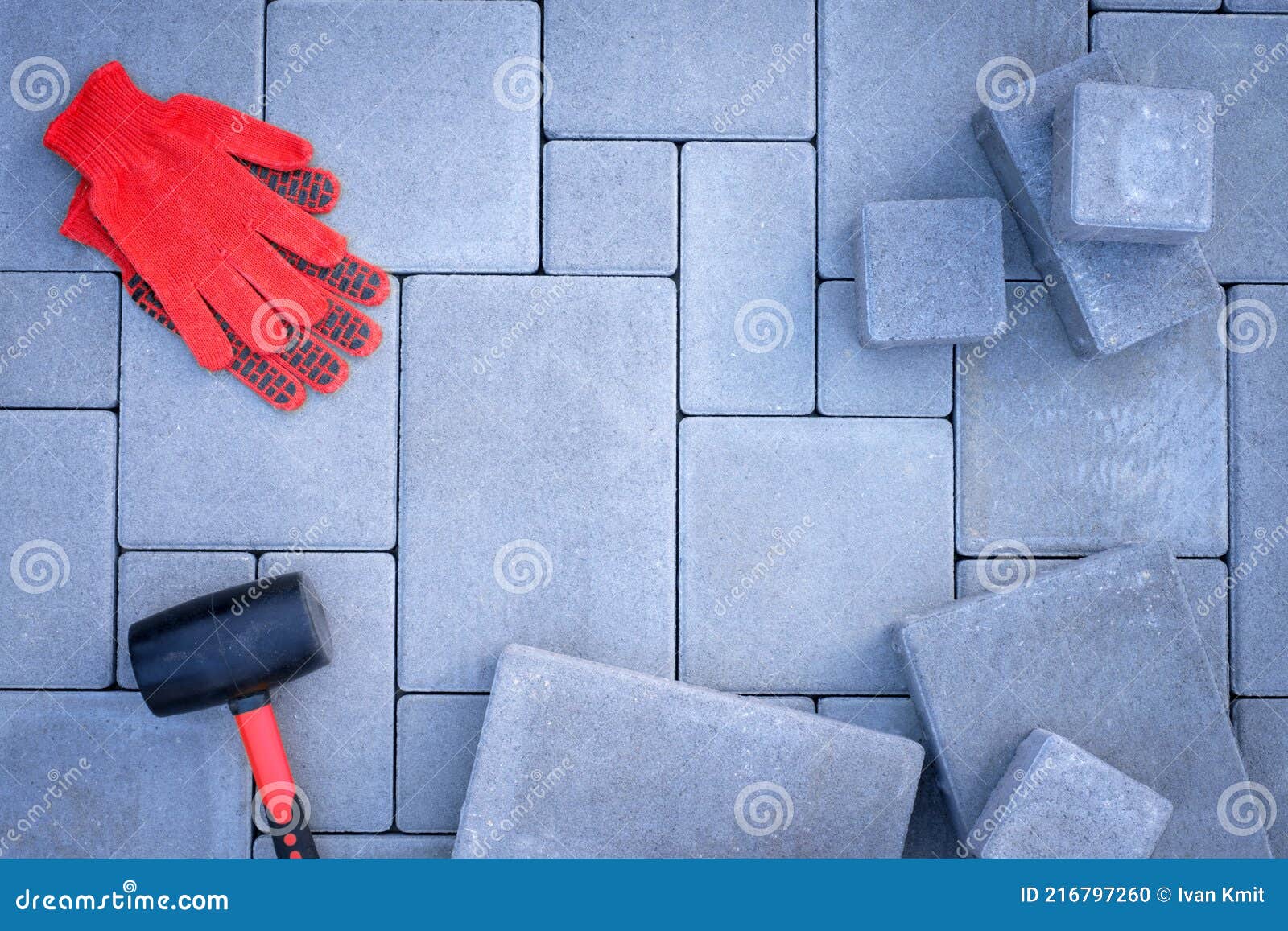 Paving Stones Paving Background Closeup Stock Photo Image of