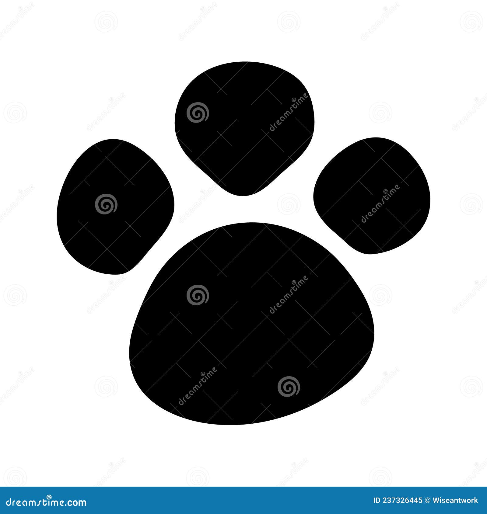 Paw Dog. Paw Print of Cat, Pet, Wolf, Bear and Puppy. Icon of Animal Footprint. Black Silhouette of Wild Animal Stock Vector - Illustration of isolated, cute: 237326445 Paw Dog. Paw Print of Cat, Pet, Wolf, Bear and Puppy. Icon of Animal Footprint. Black Silhouette of Wild Animal Stock Vector - Illustration of isolated, cute: 237326445
