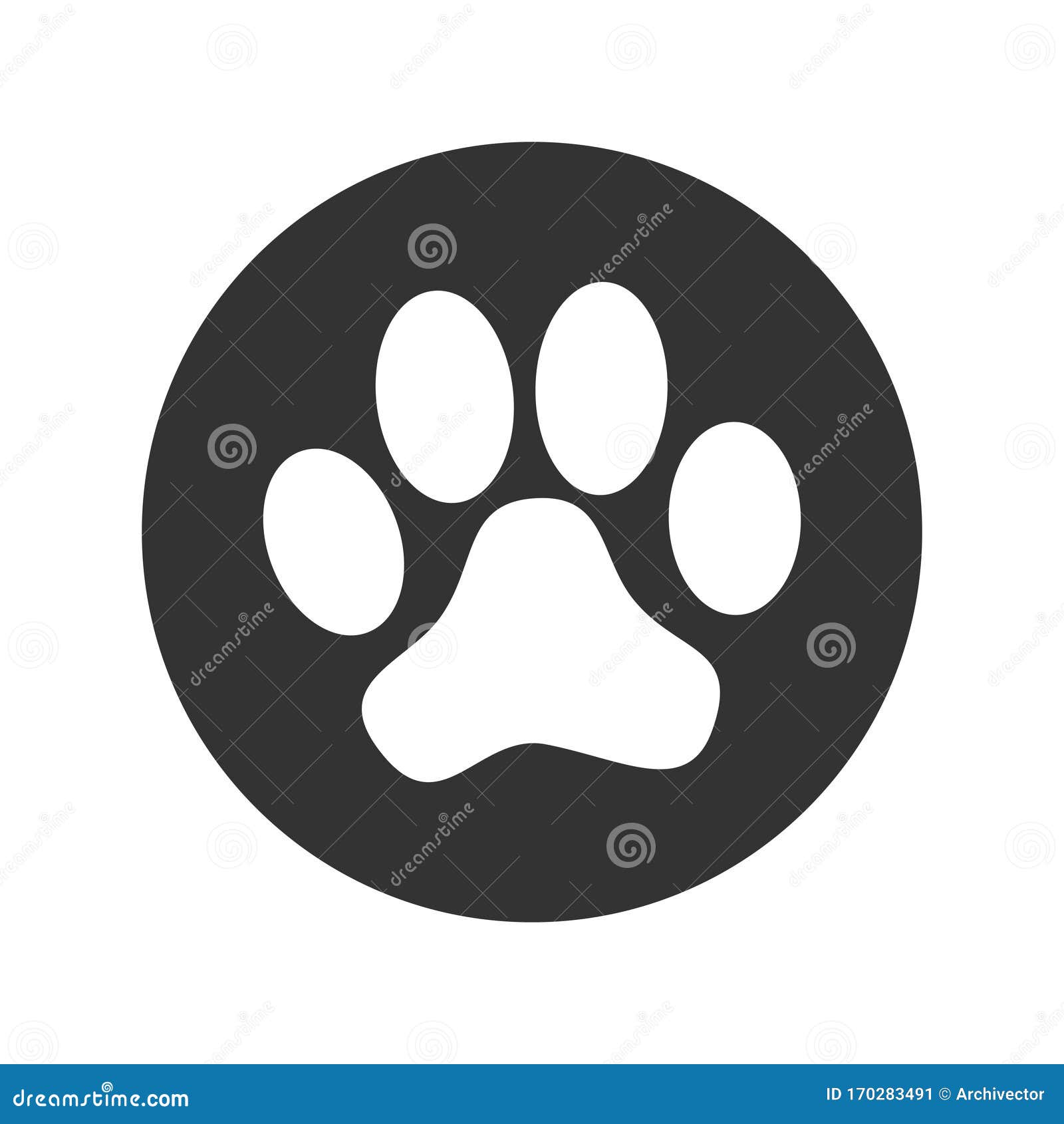Free Free Paw Print Circle Svg 235 SVG PNG EPS DXF File