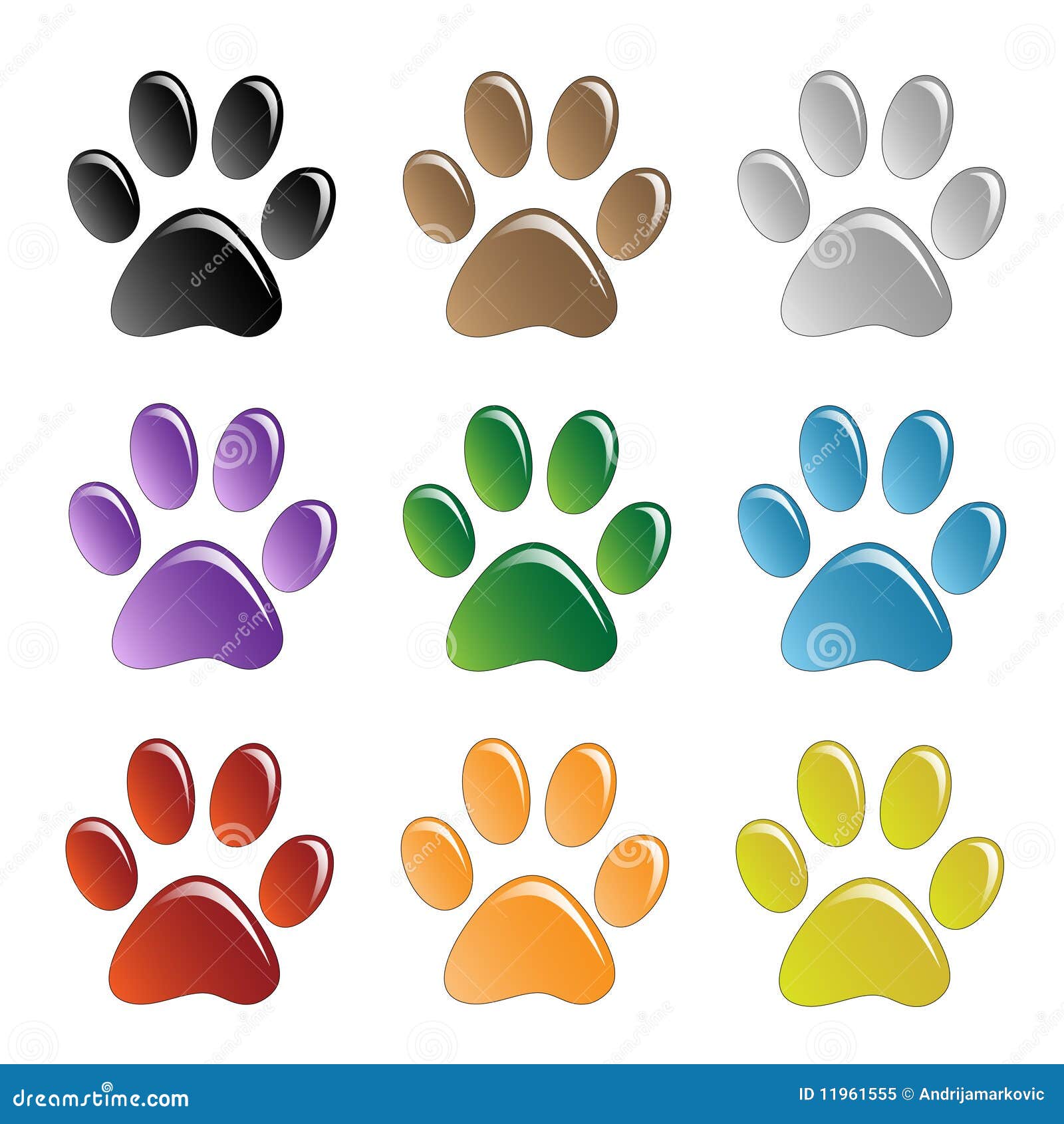 Colorful Quilt Dog Paw Print Drawing Wrapping Paper by Cool Prints