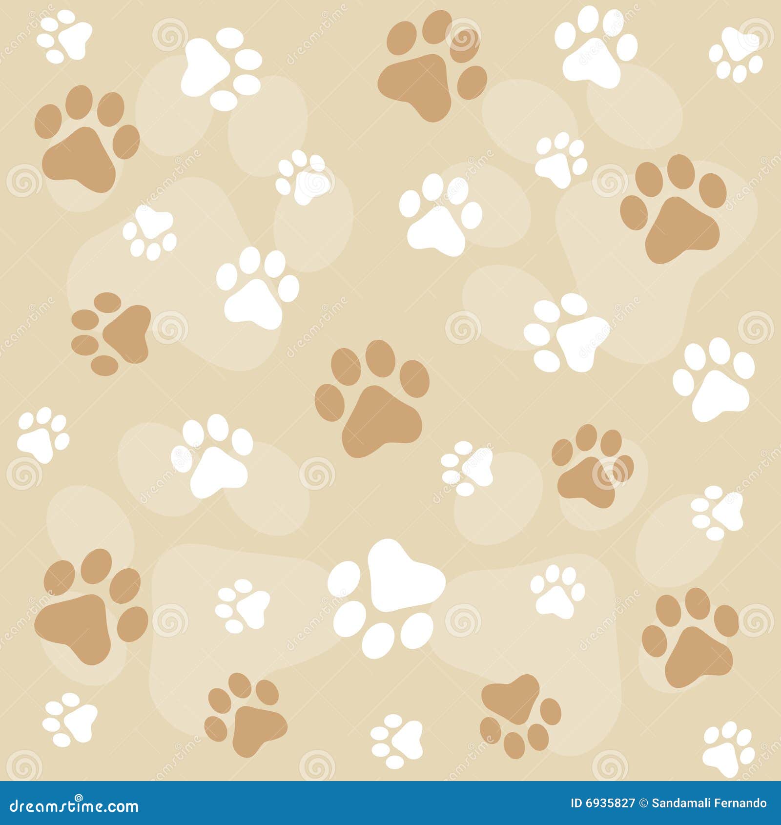 paw prints background