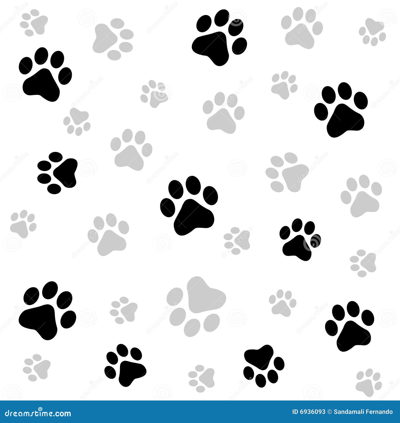 paw prints background