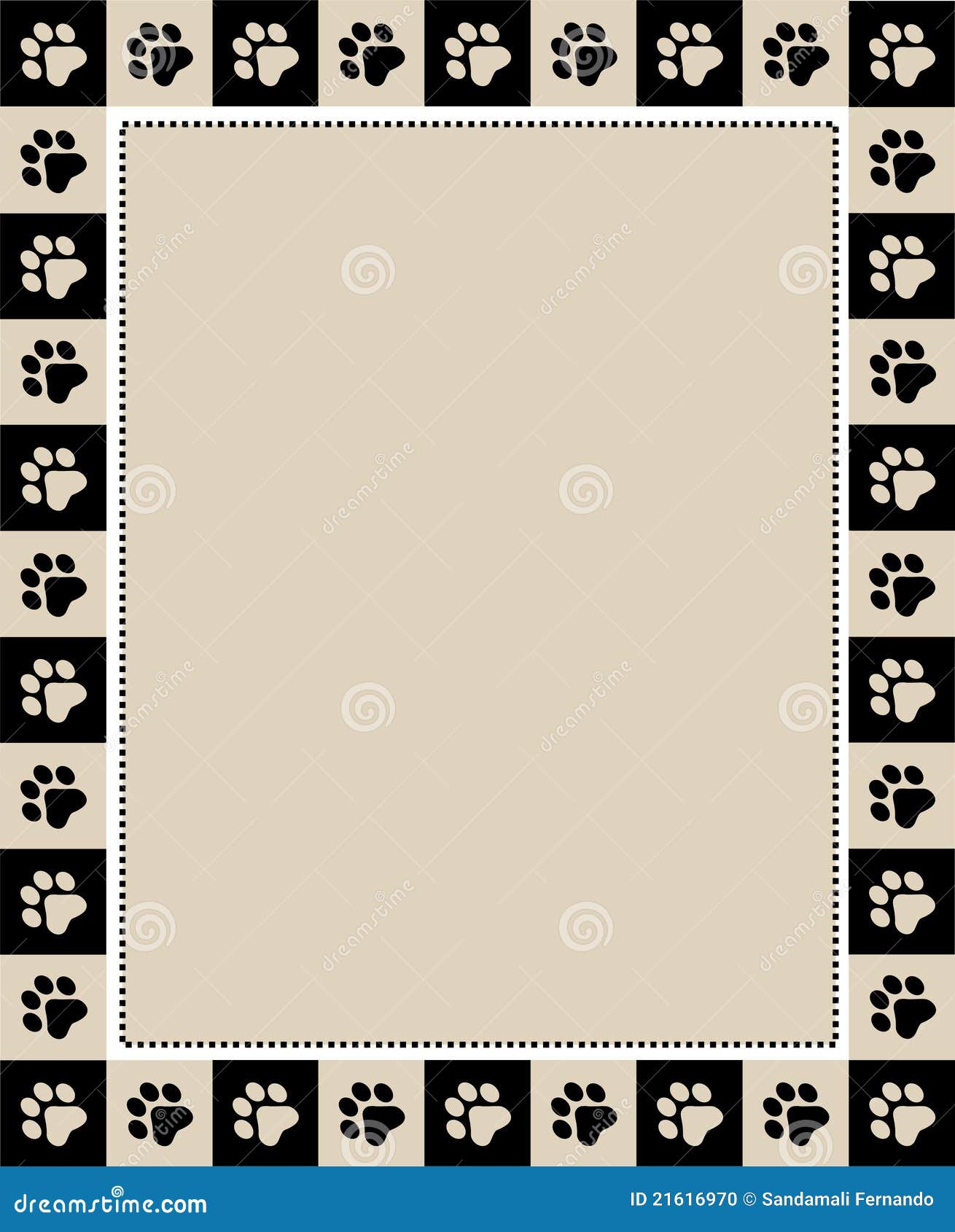 free clipart cat paw print borders - photo #49