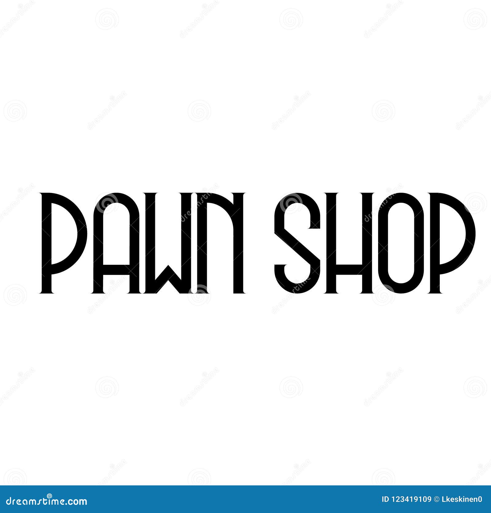 Flat design pawnshop and jewelry showcase Vector Image