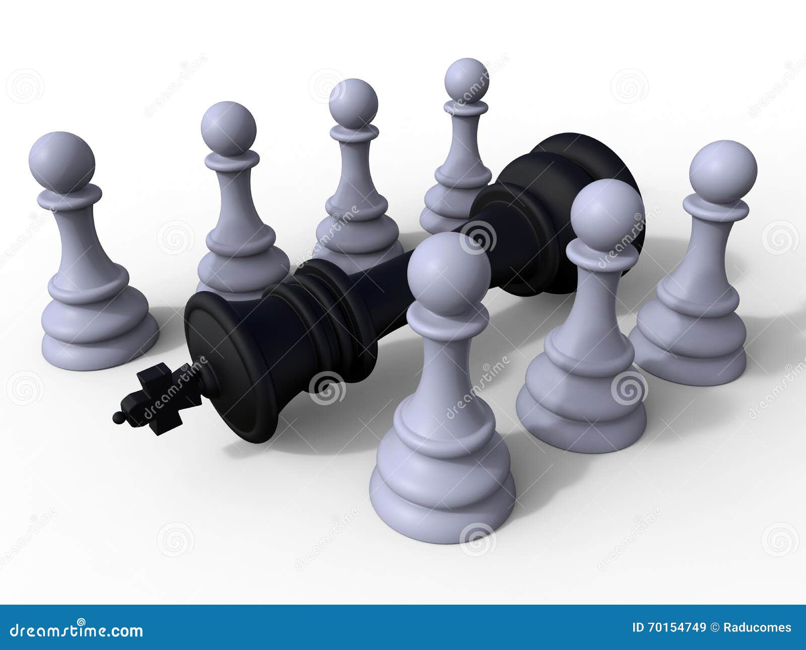 Pawns Chess Victory Concept Stock Illustration - Illustration of armies ...