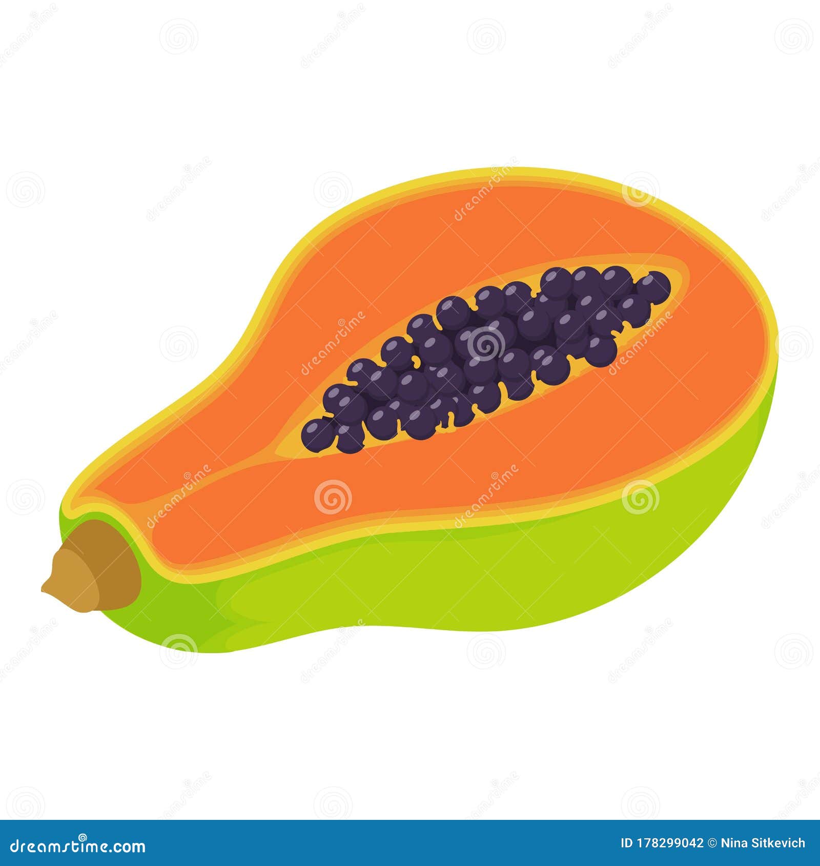 Pawpaw Fruit Cartoon Mascot Character With Gift Vector Illustration 184162108