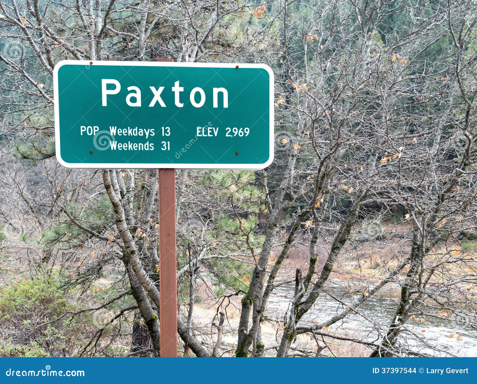 Paxton, California stock photo. Image of sign, humor 37397544