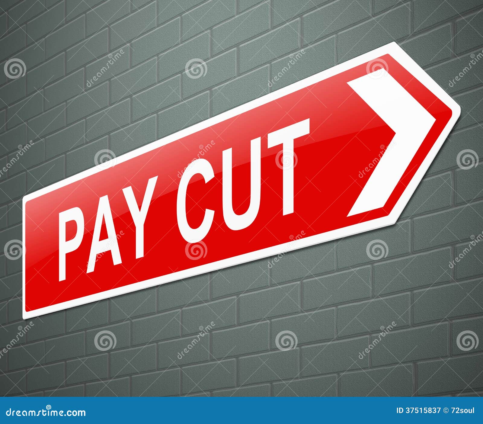 Pay cut concept. stock illustration. Illustration of graphic 37515837