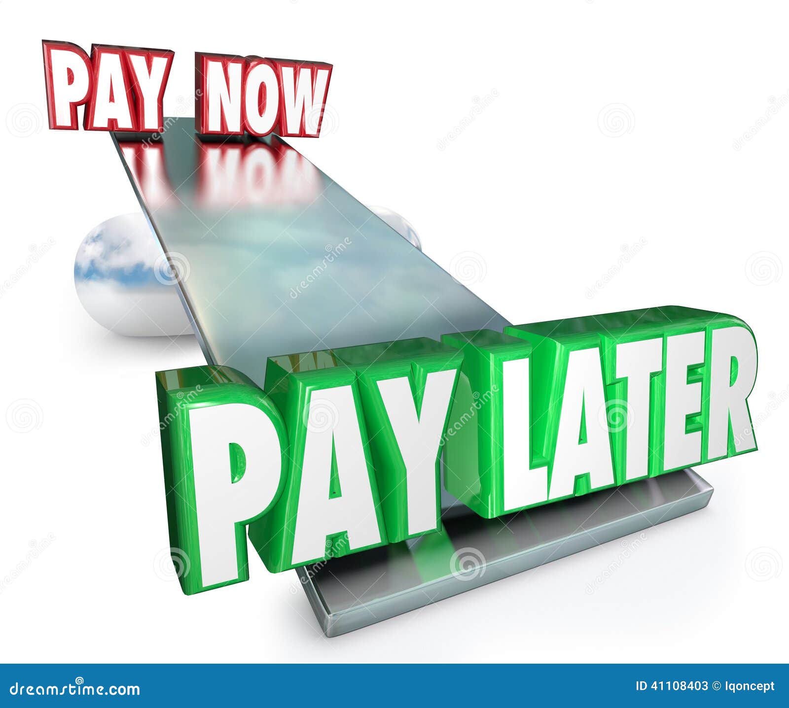pay now vs later delay payments borrow credit installment plan