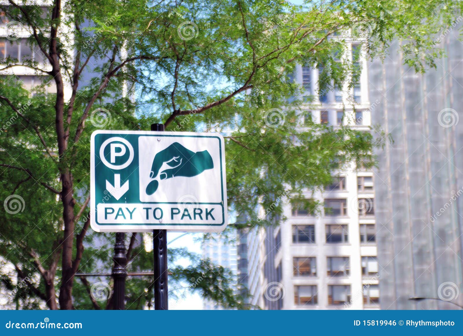 Pay to park sign stock photo. Image of auto, park, sign 15819946