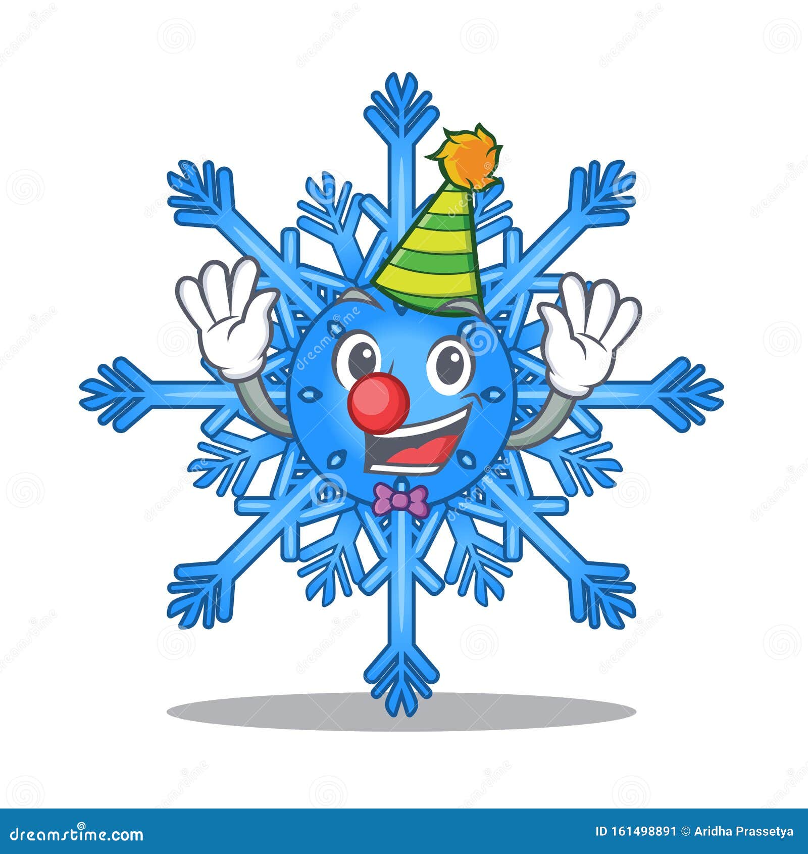 Payasos Adorables Con Forma De Caricatura De Un Juguete Con Copos De Nieve  Ilustración del Vector - Ilustración de snowflake, divertido: 161498891