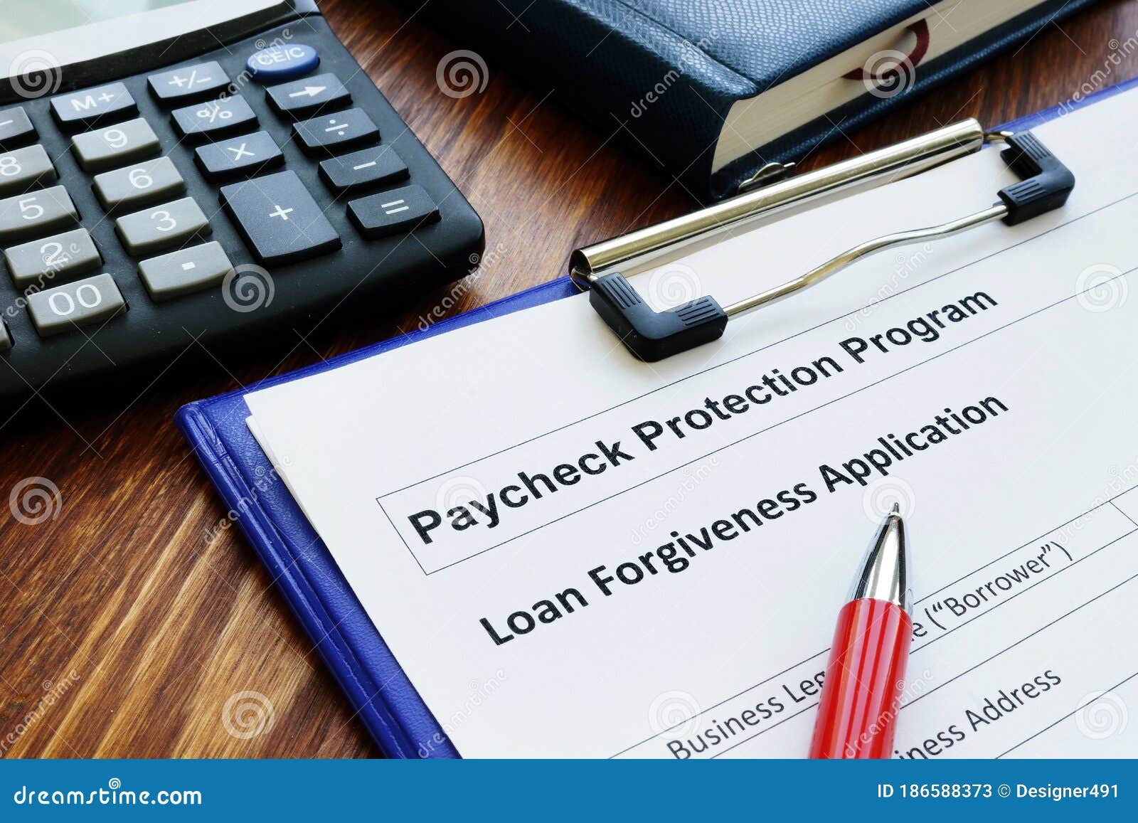 Paycheck Protection Program Ppp Loan For Small Business Forgiveness Application Stock Image Image Of Forgiveness Money 186588373