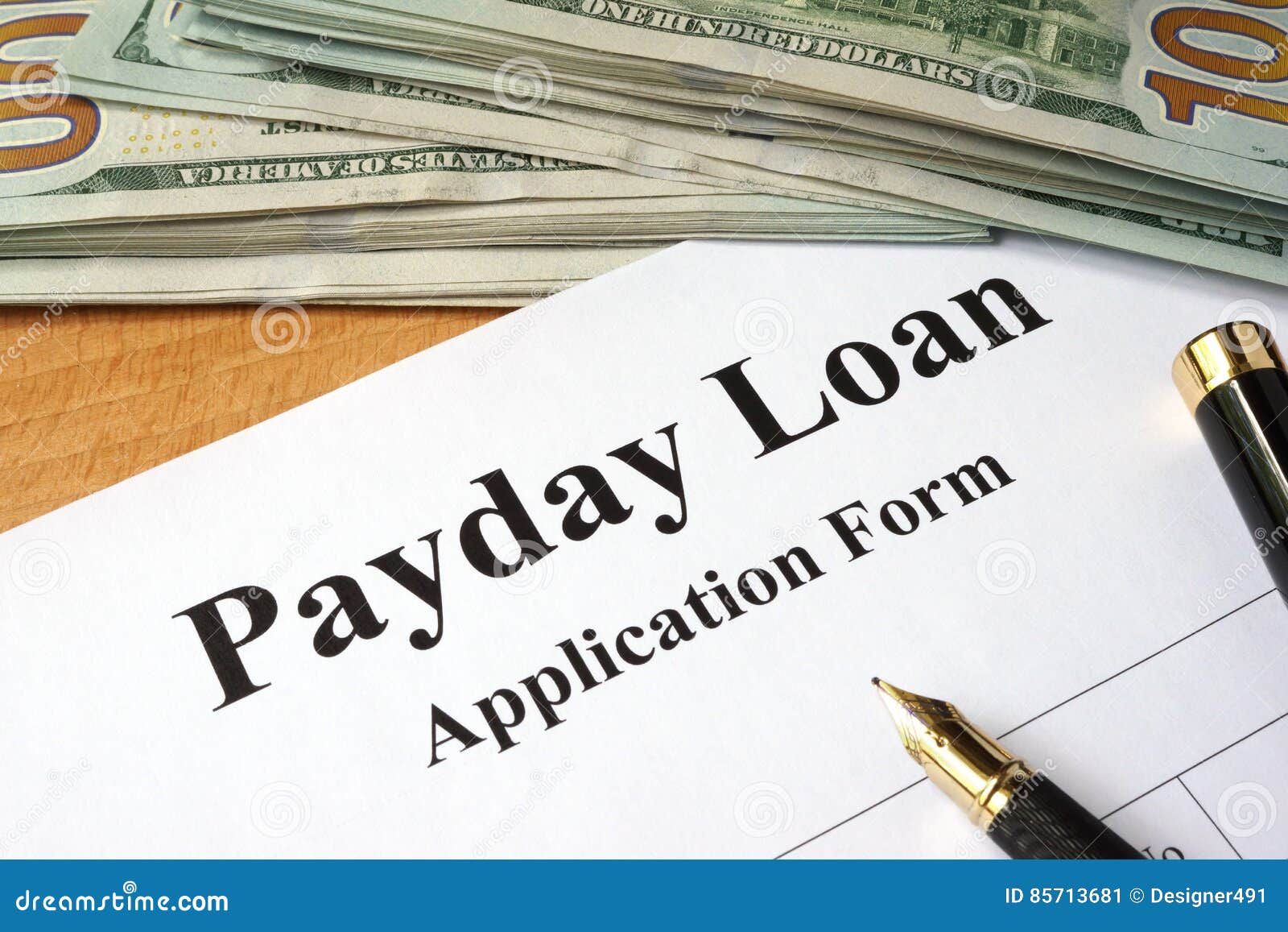 payday loan form.