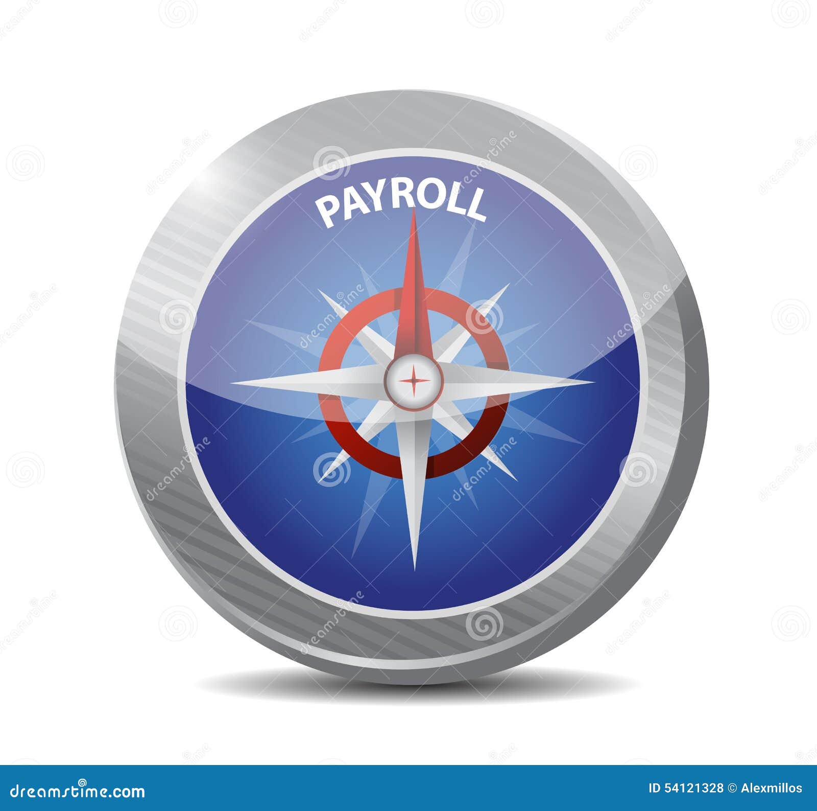 Payroll Compass Sign Concept 