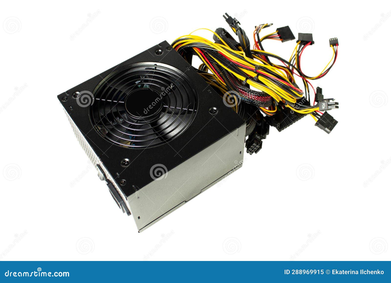 PC Power Supply isolated stock image. Image of circuit 288969915