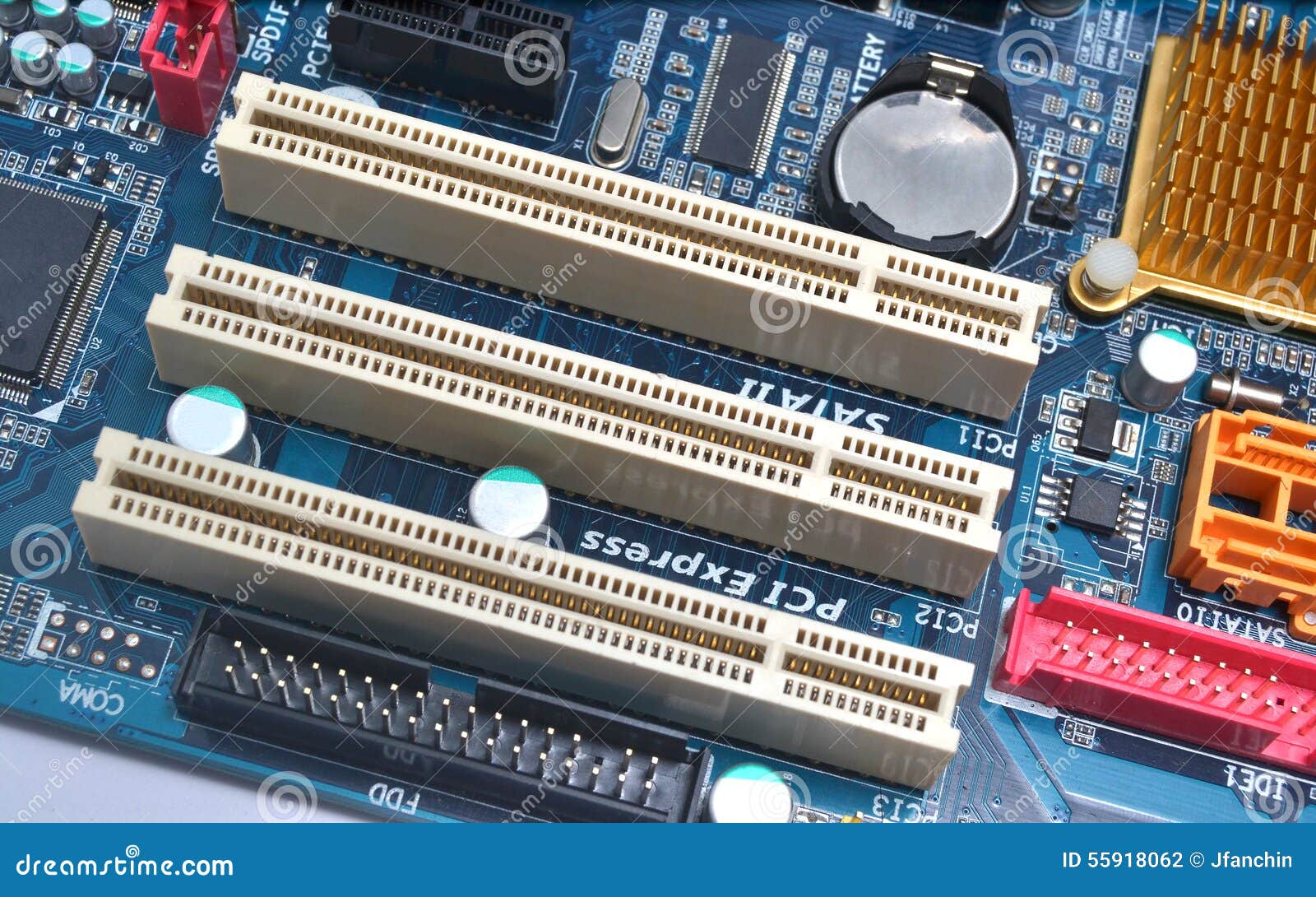 Pci Slot Stock Photo - Image: 55918062