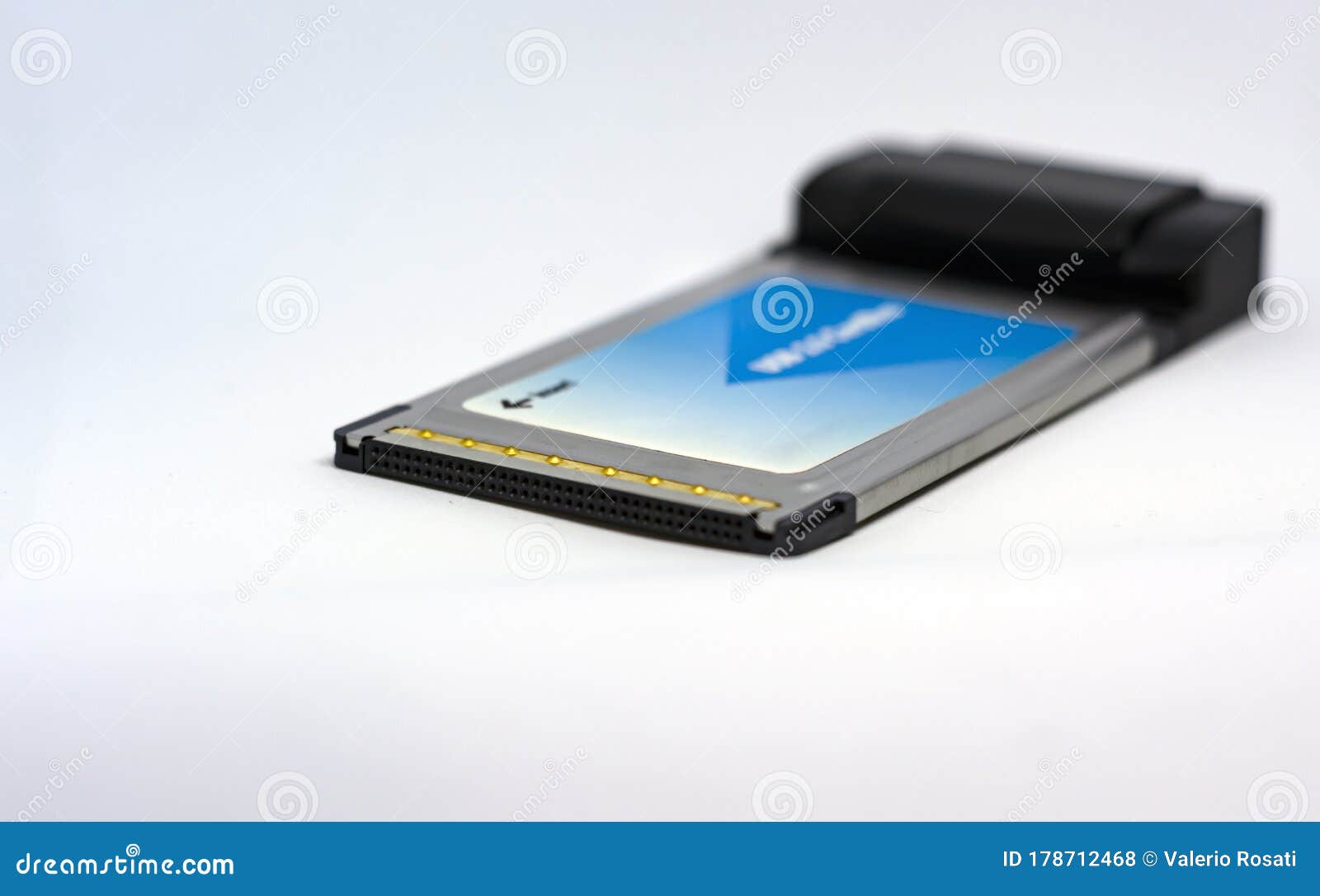 A PCIMCIA Card Used in the Past To Connect Laptops To the Stock Photo Image of