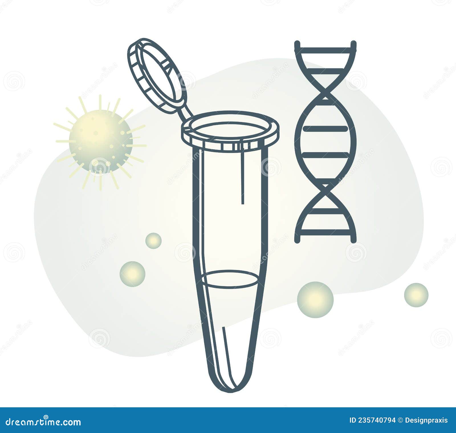 PCR Tube Covid Testing Icon Stock Vector Illustration of accuracy