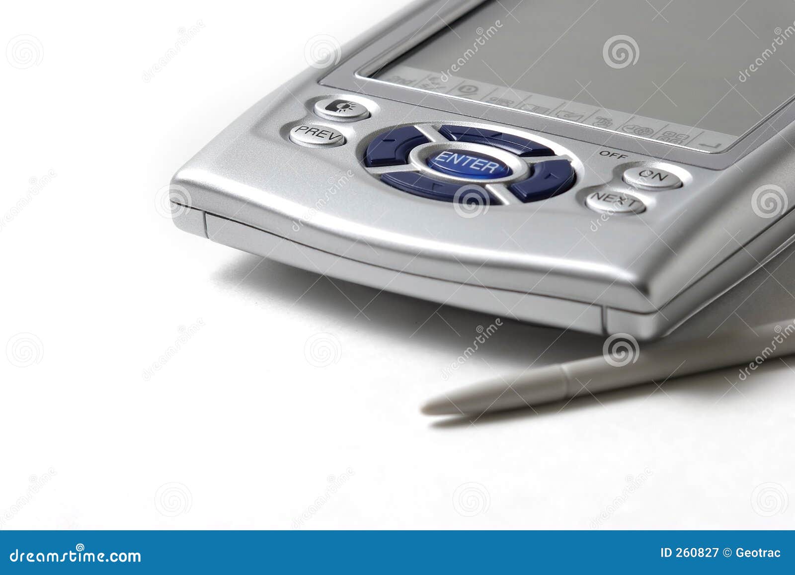 PDA up close stock image. Image of noting, schedule, assistant 260827