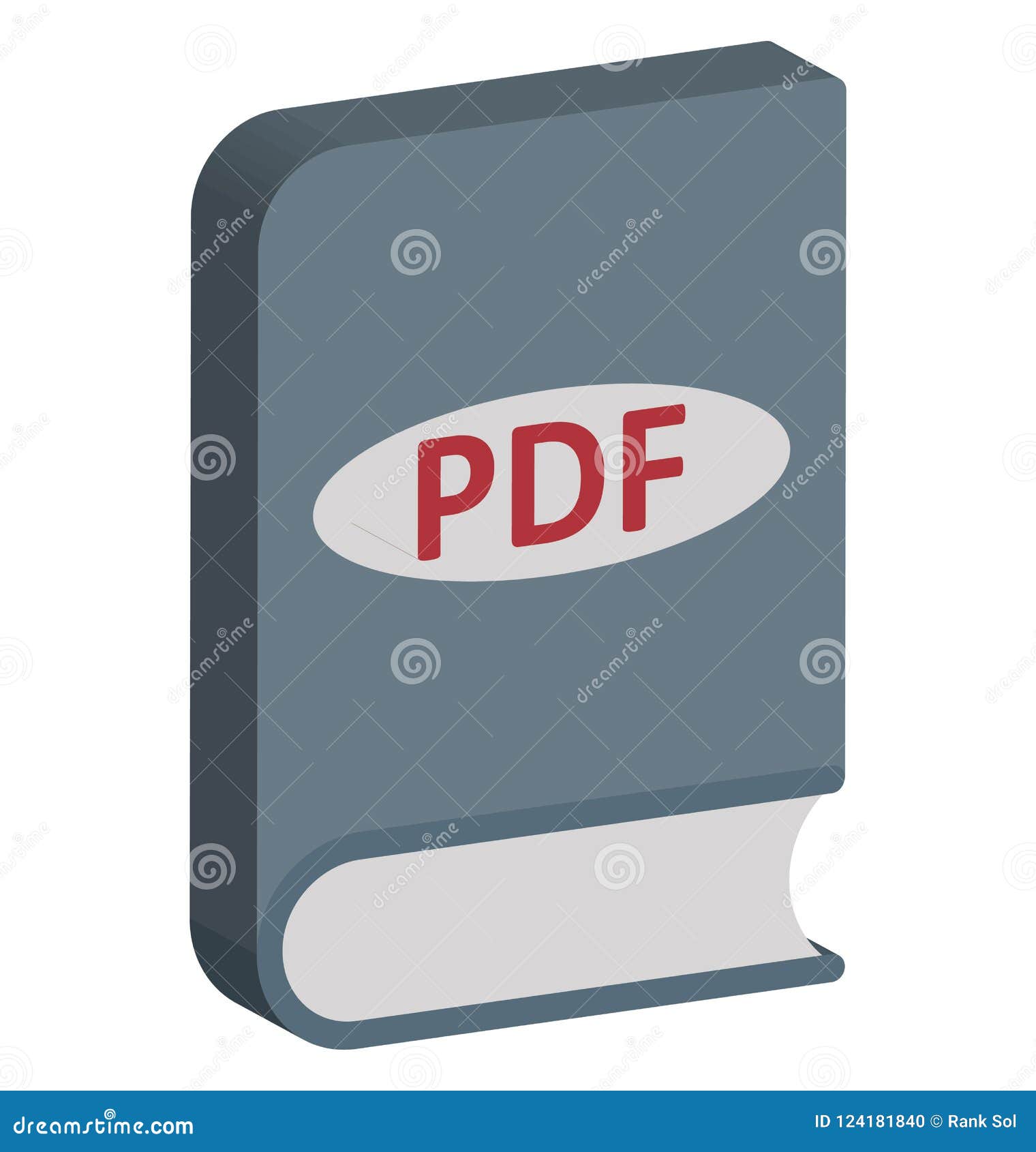 pdf book   icon editable