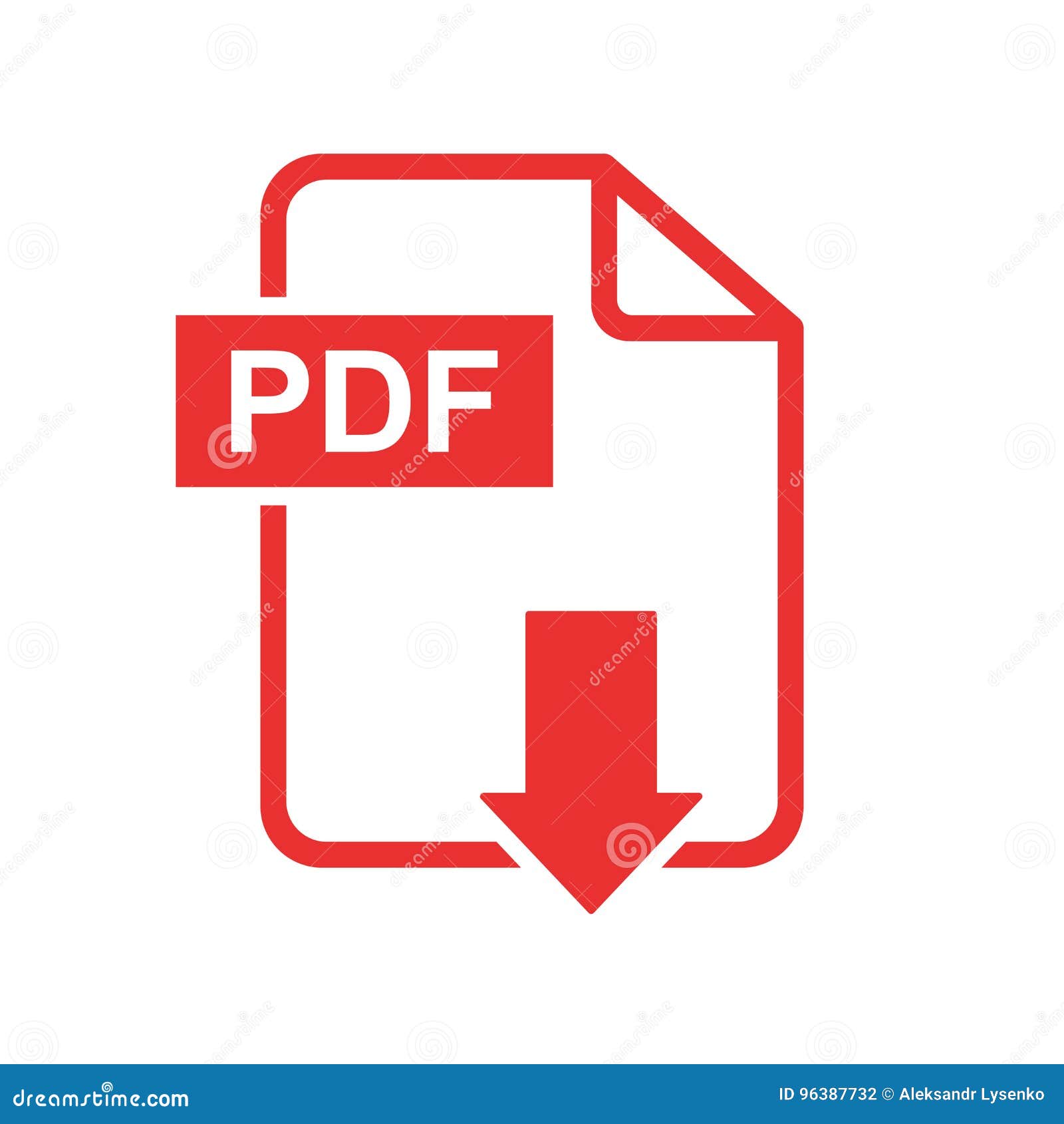 pdf download  icon. simple flat pictogram for business, ma