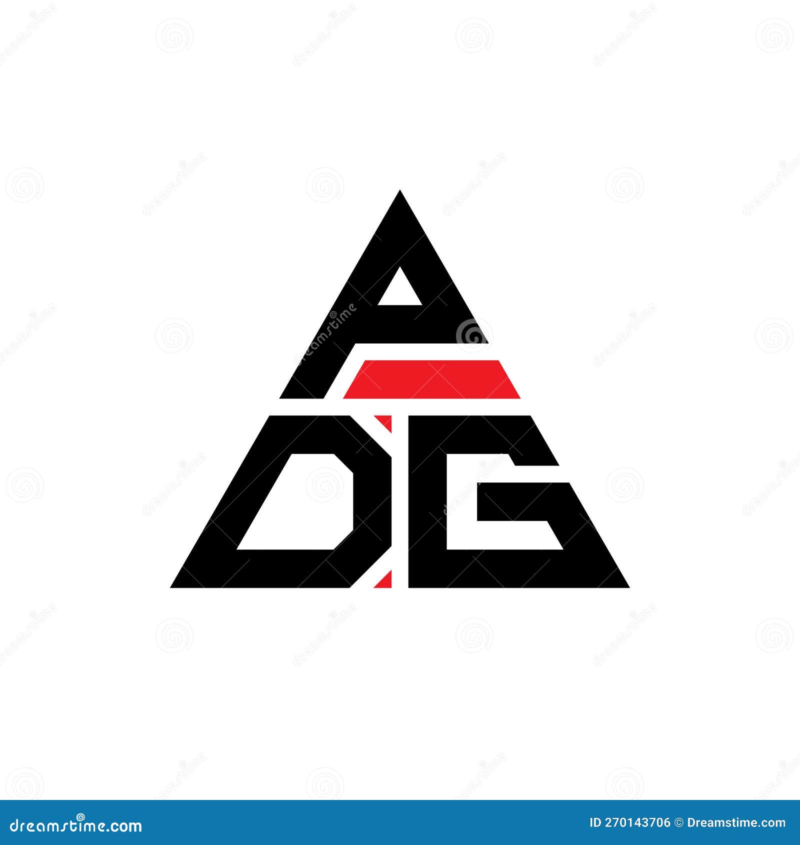 pdg triangle letter logo  with triangle . pdg triangle logo  monogram. pdg triangle  logo template with red