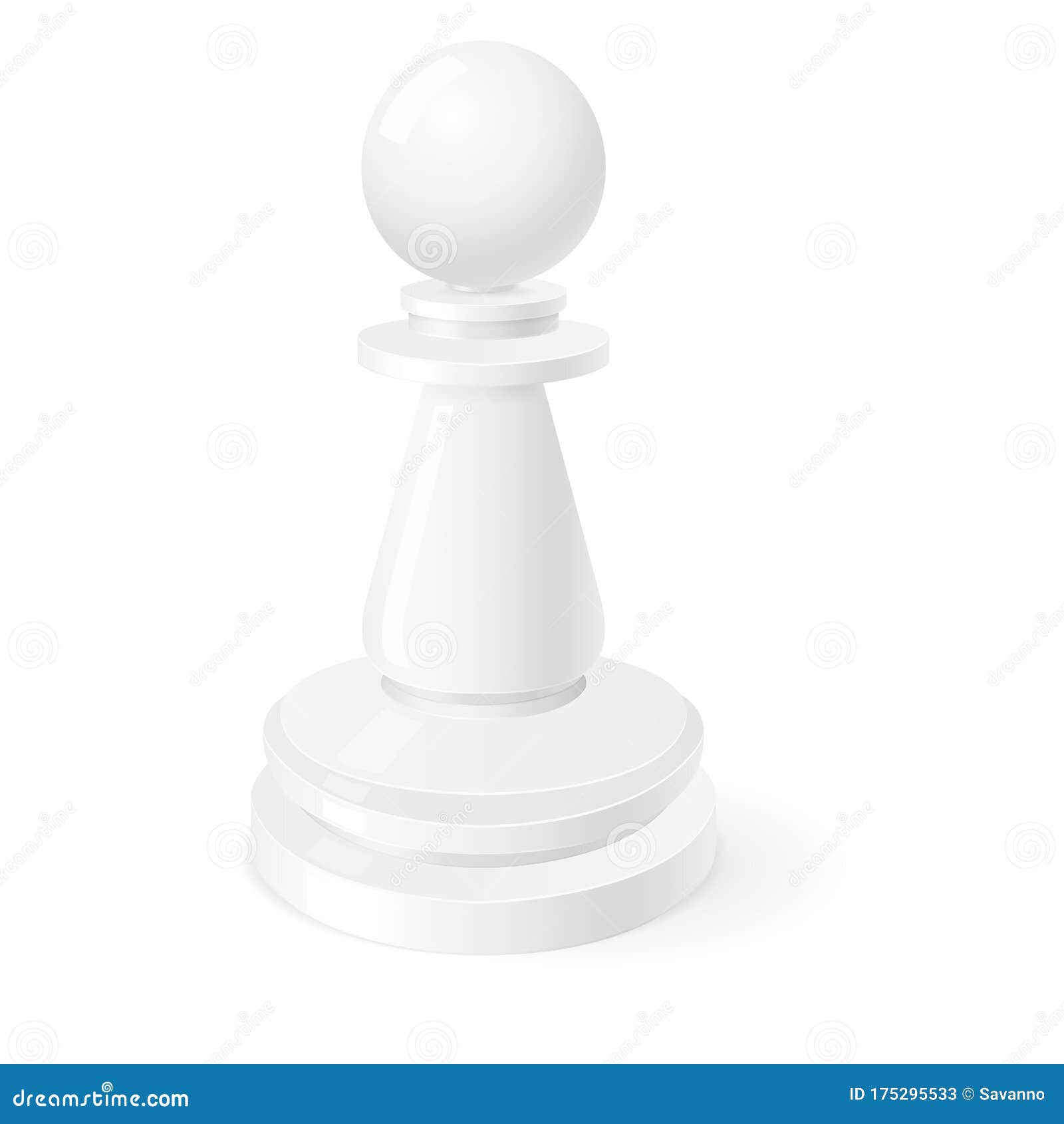 Peças de xadrez o rei derrotou o peão o peão mente ilustração vetorial