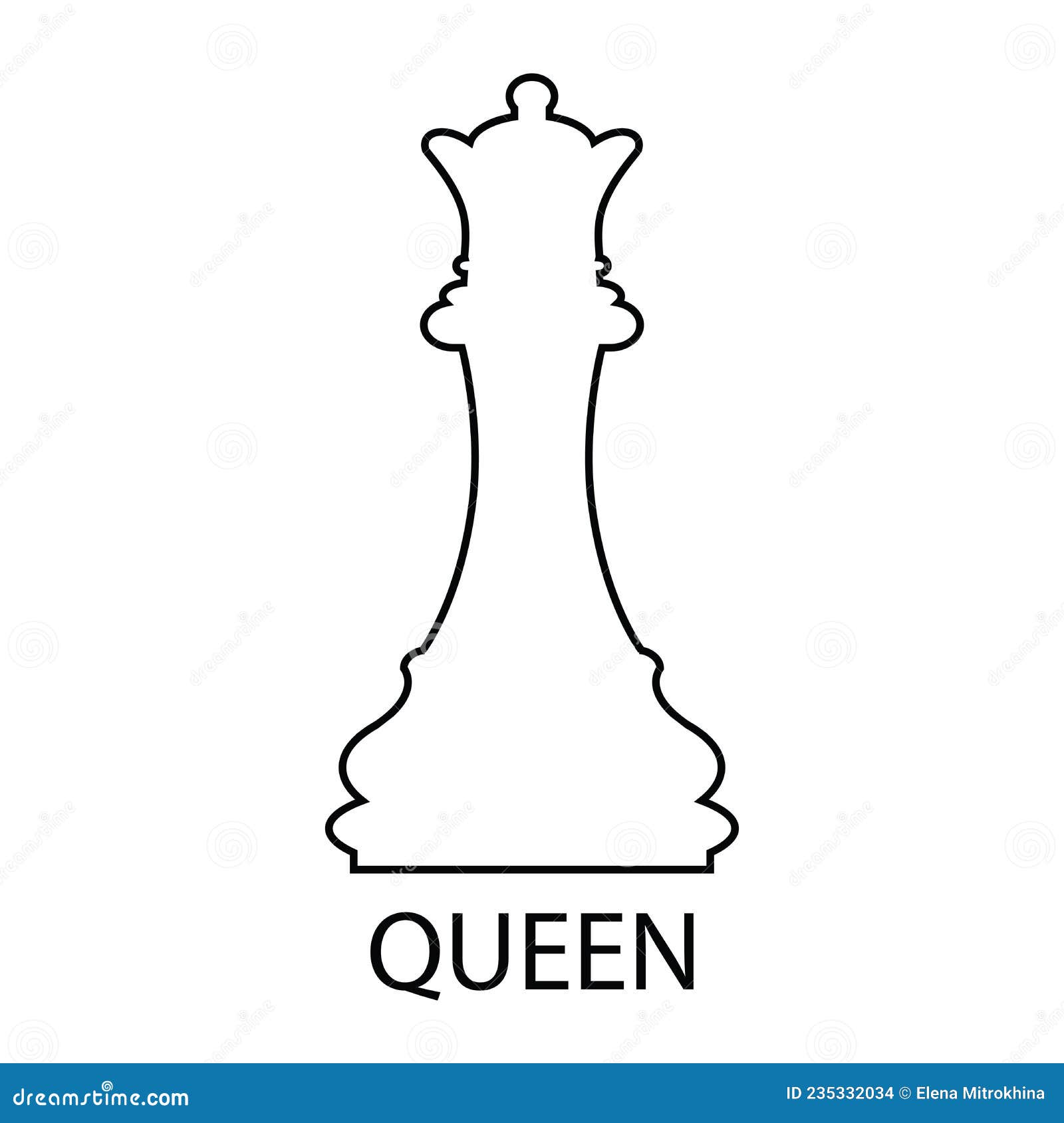 Imagens vetoriais Rainha xadrez