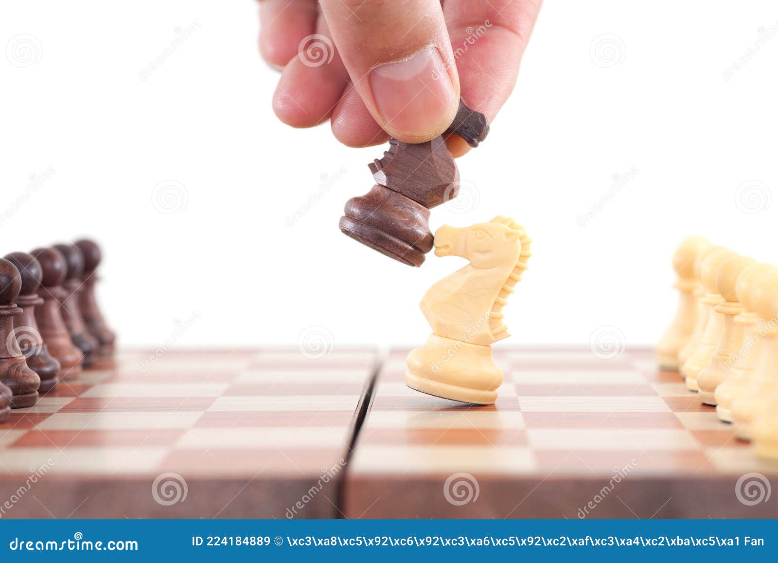 Xadrez: Dos jogadores, um conduz peças brancas, outro, pretas