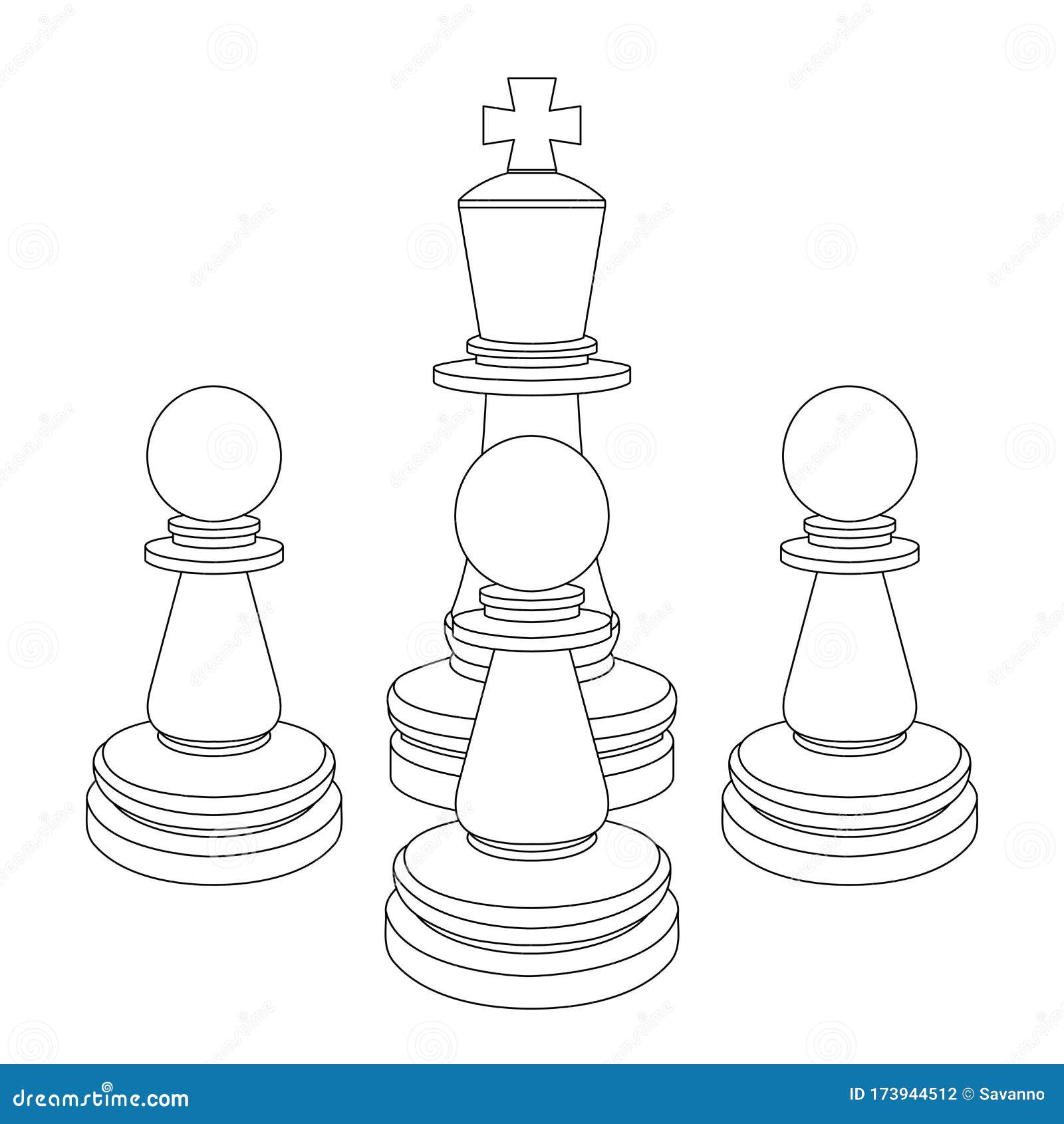 peões de xadrez em linha 743872 Foto de stock no Vecteezy