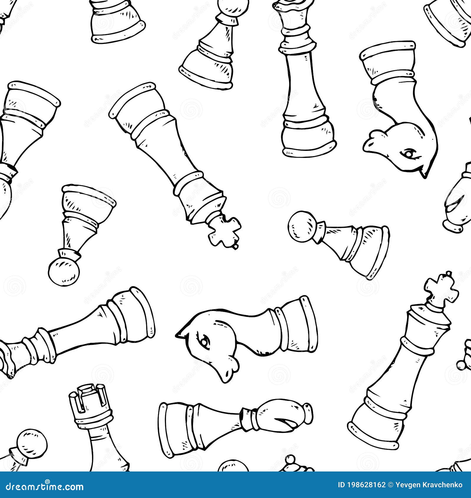 Desenho contínuo de uma linha de ilustração vetorial de cavalo de peça de  xadrez
