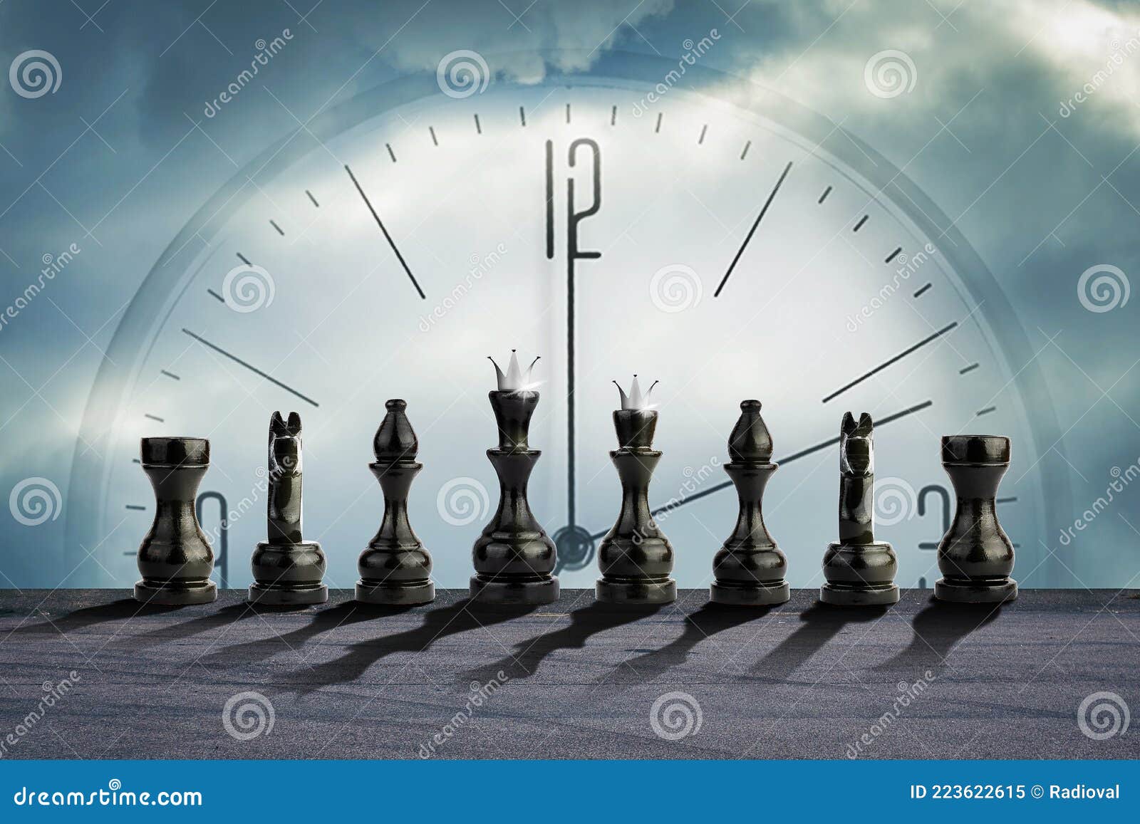 definir o esboço do relógio de xadrez isolado. relógios retrô