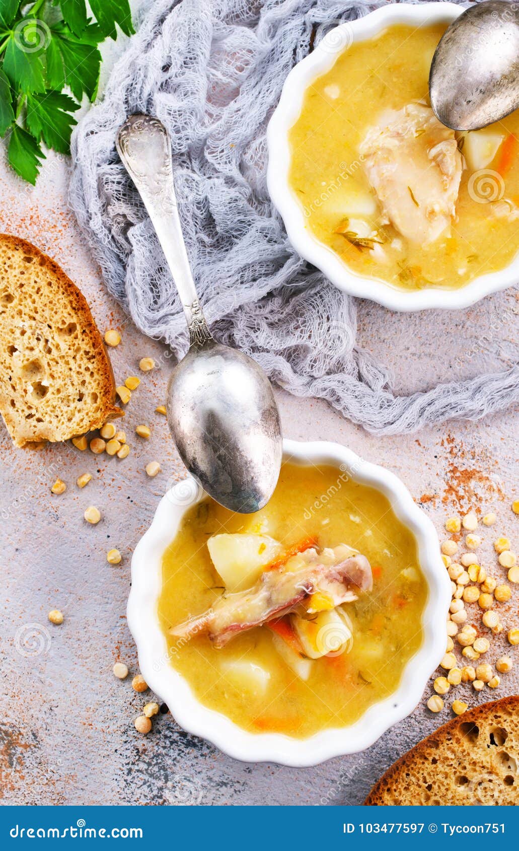 Pea Soup image stock. Image du cuisine, pois, régime 103477597